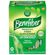 Benefiber On the Go Prebiotic Fiber Supplement Powder for Digestive Health, Daily Fiber, Unflavored - 28 Sticks (3.92 Ounces)