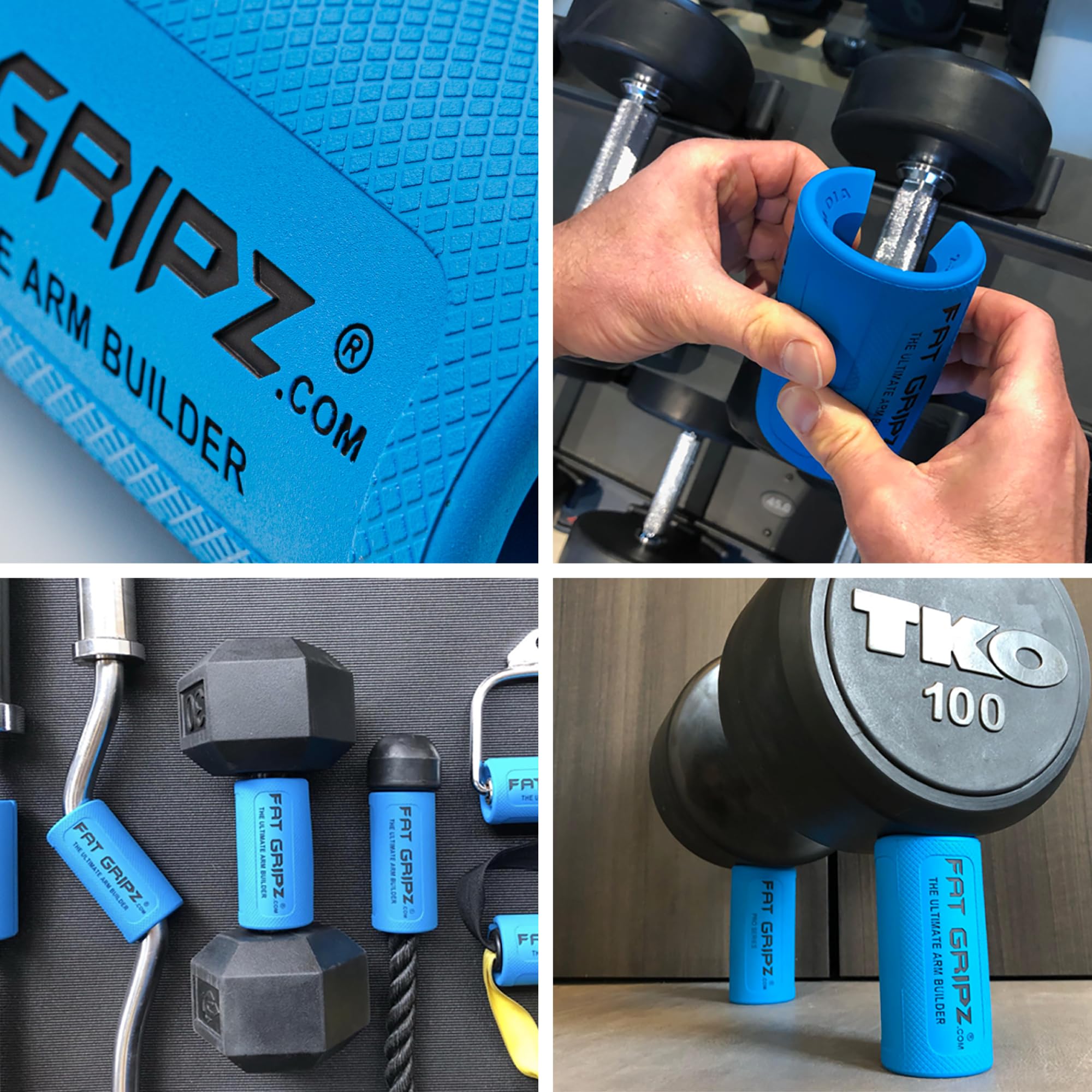 Fat Gripz Pro – Thick Grips For Increased Muscle Fiber Activation (Winner Of 3 Men’s Health Magazine Awards)