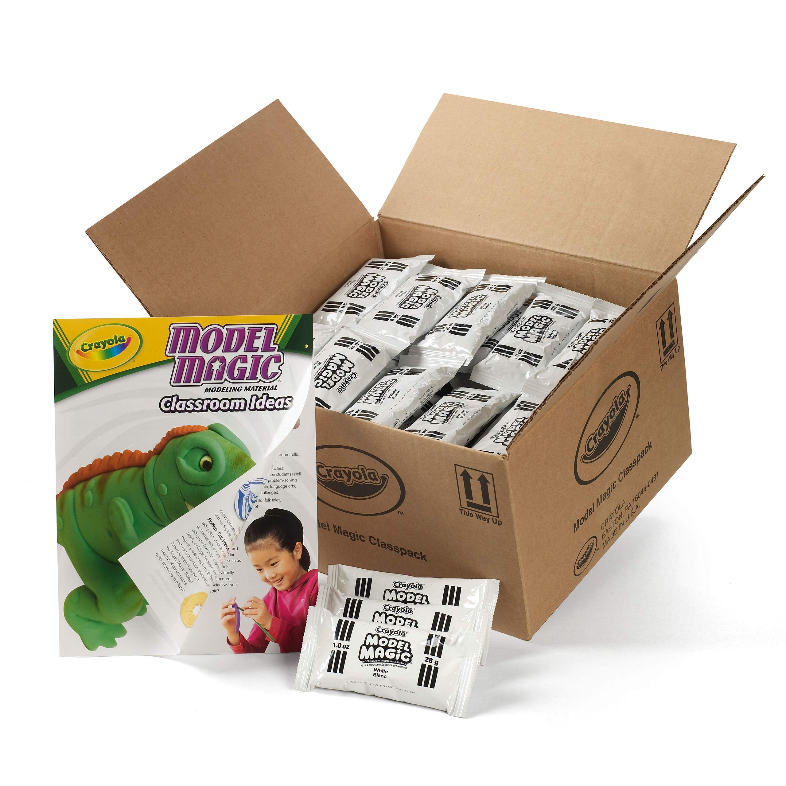 Crayola Model Magic - White (75ct), 1oz Modeling Clay Alternative, Molding Air Dry Clay for Kids, Bulk Art Supplies, Must Have Teacher Classroom Essentials