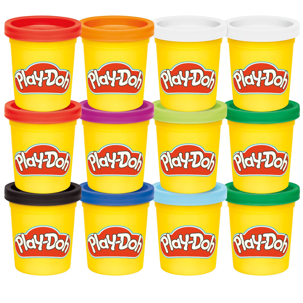 Play-Doh Jewel Colors Bulk 12-Pack of 4-Ounce Cans, Party Favors, Back to School Gifts, Prizes, & Party Favors, Kids Arts & Crafts, Preschool Toys, Ages 2+ ( Exclusive)