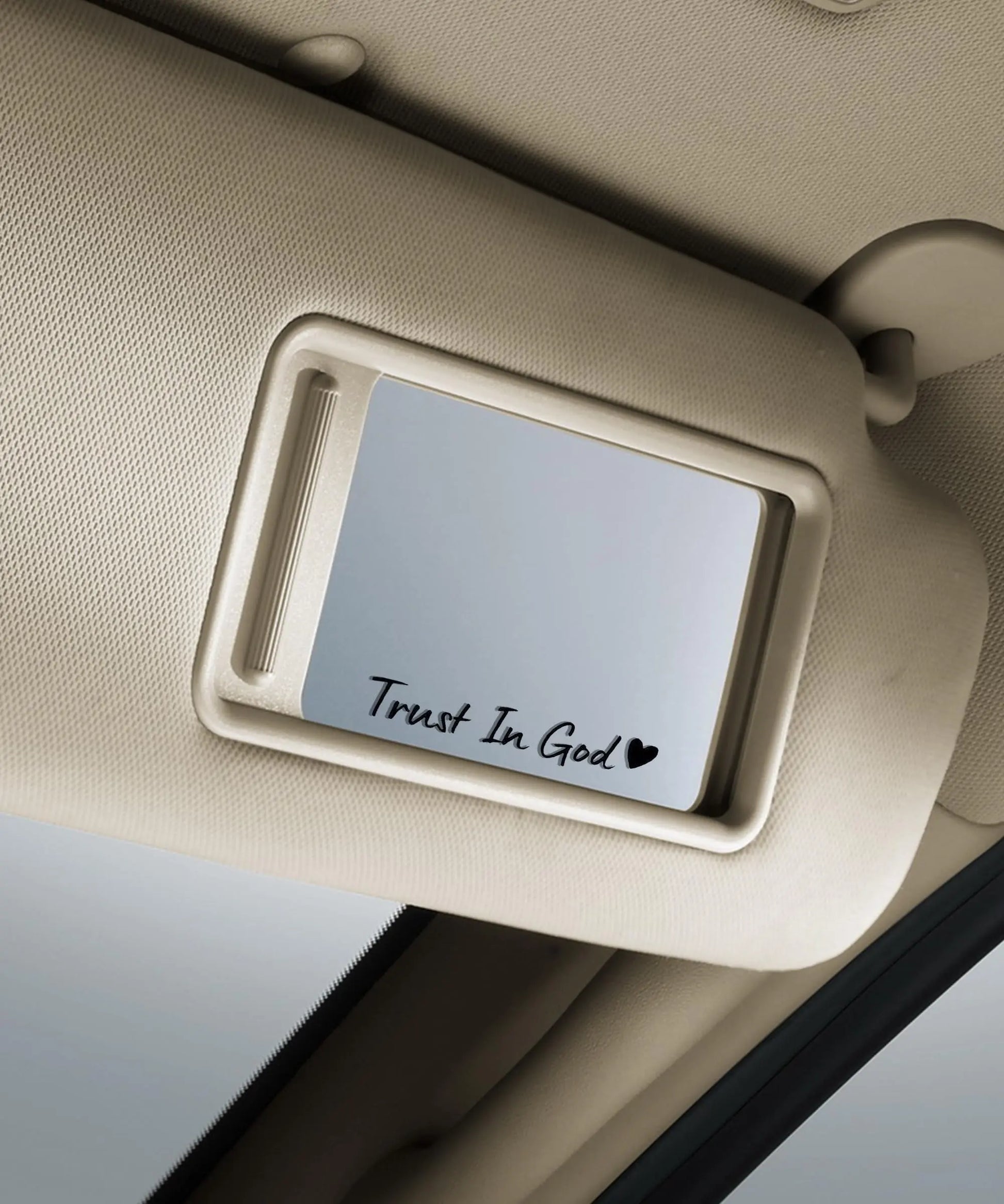 SCUARI 4PCS Car Stickers,Cars Decals,Car Accessories Trust in God Rearview Mirror Sticker,Auto Stickers and Decals,Auto Decals for Women,Trust in God Mirror Decoration,Fits Most Vehicles (Black)