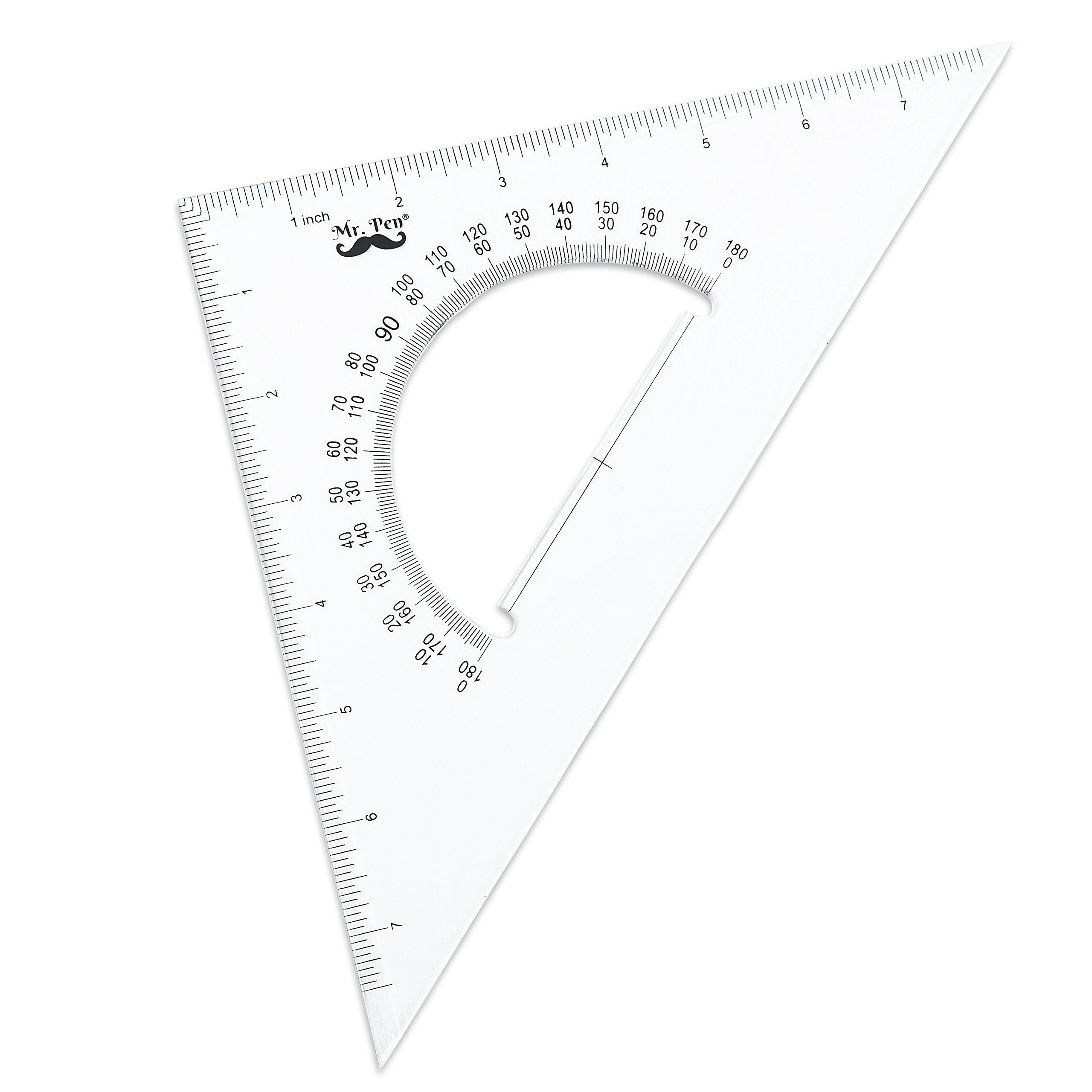 Mr. Pen Architectural Triangular Ruler Set with 12 Inch Triangular Scale, 11 Inch 30/60 and 8 Inch 45/90 Triangles, Back to School Supplies