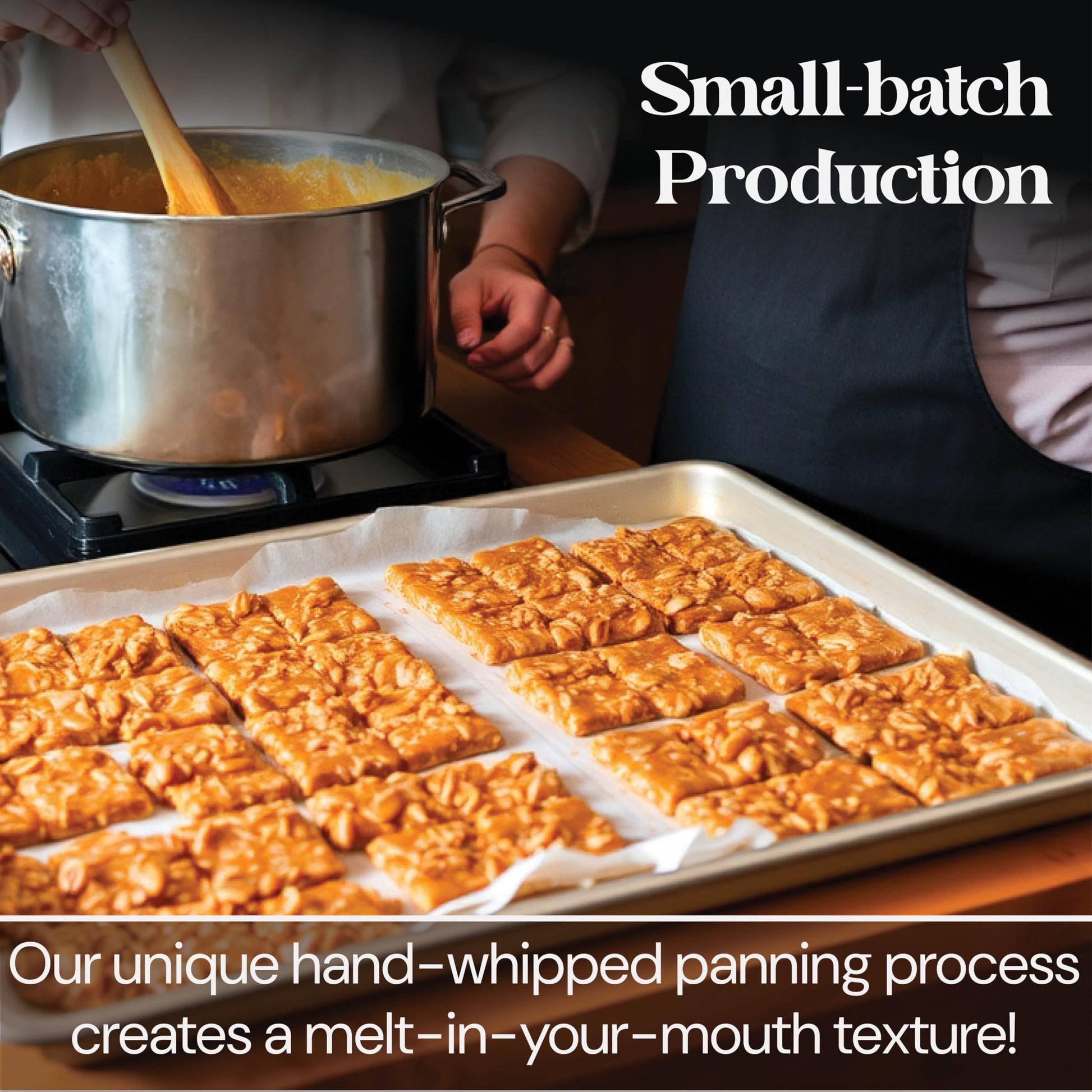 brittle-brittle Peanut Brittle Candy, Handmade Old Fashioned Peanut Brittle Made with Honey, All Natural, Gluten Free, Perfect Snack or Gift, 38 oz