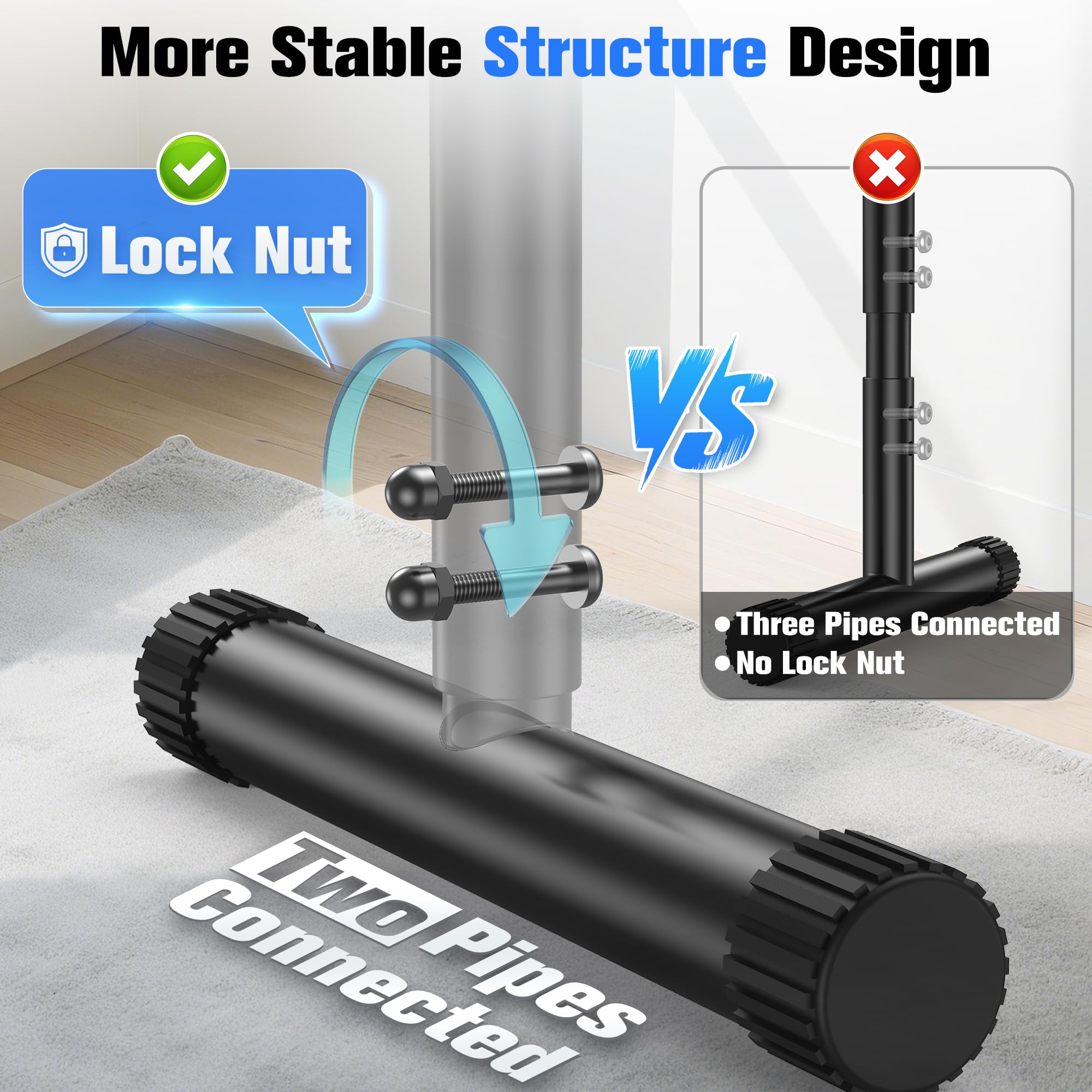 Sportsroyals Adjustable Dip Bar Station, Heavy Duty Parallette & Parallel Bars, 400LBS Stable Dip Stands for Home Gym, Calisthenics & Upper Body Workout Equipment