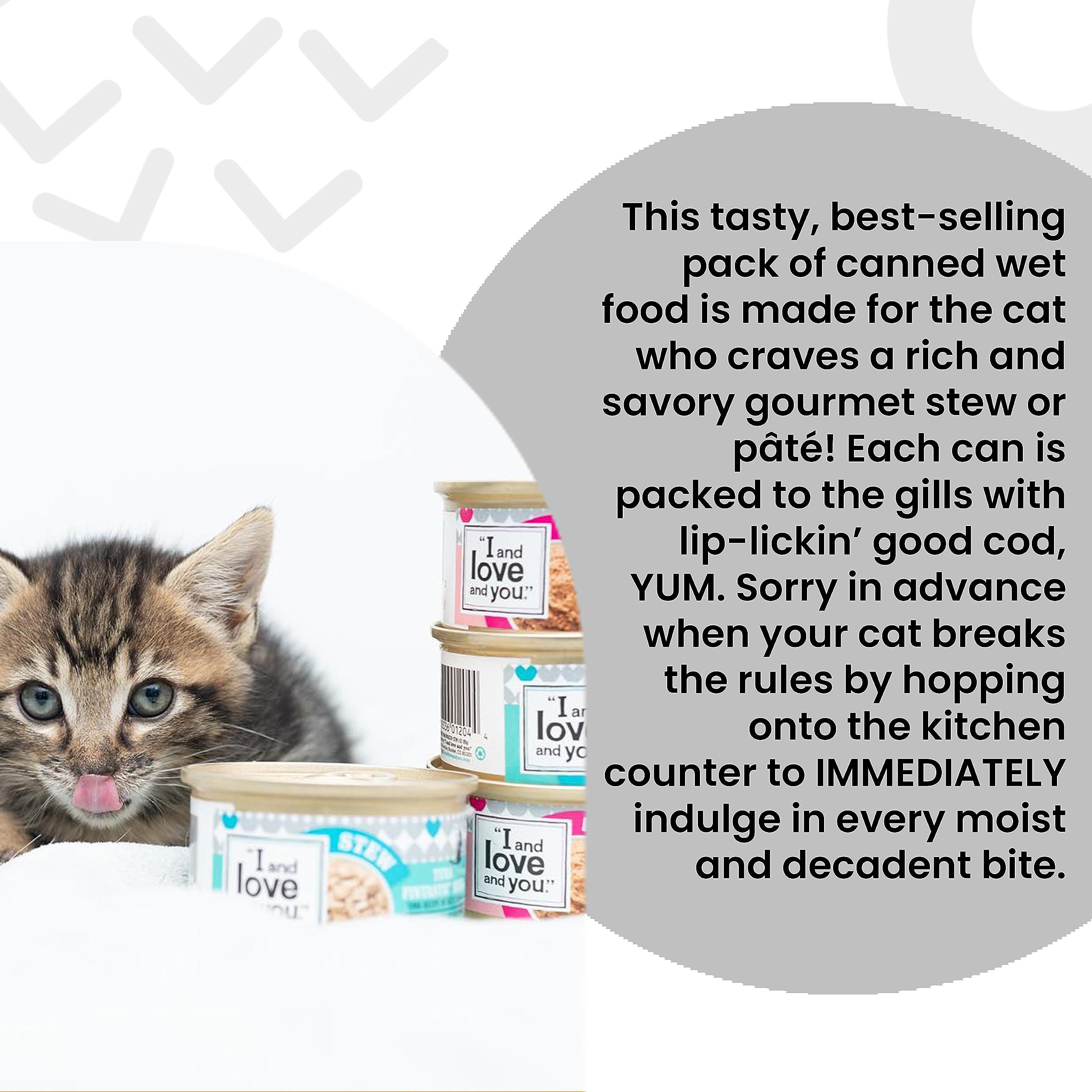 I AND LOVE AND YOU, Cat Food Variety, 3 Ounce, 12 Pack