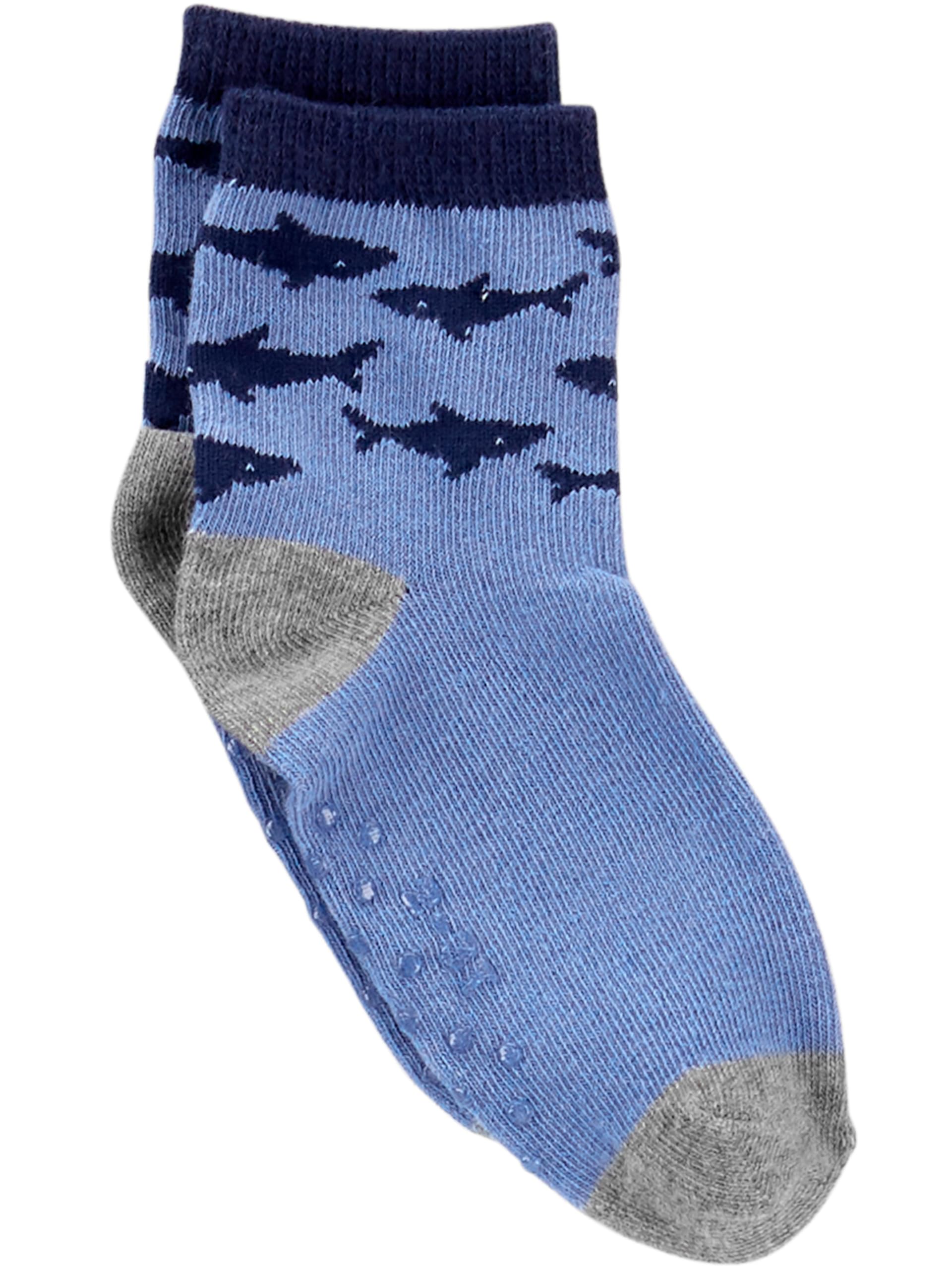 Simple Joys by Carter's Baby 12-Pack Socks, Multicolor/Monster/Sharks/Stripe, 2-3T