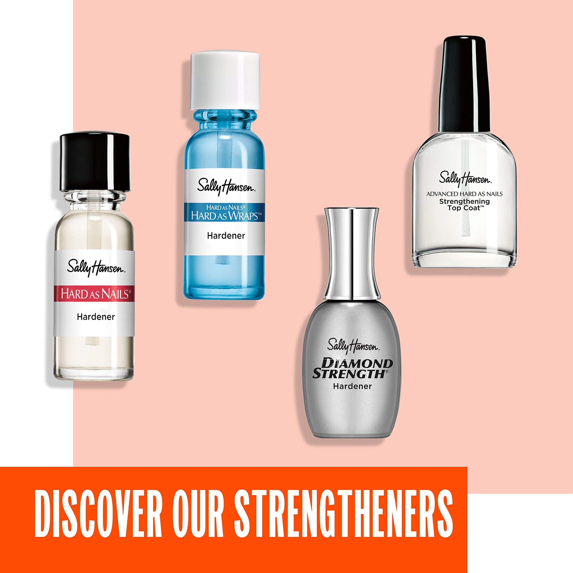 Sally Hansen Hard As Nails®, Natural Tint, Nail Strengthener, Nail Protectant