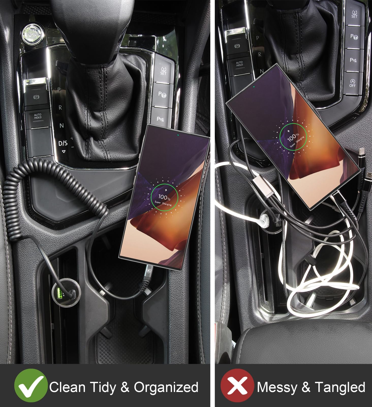 USB C to C Cable 3ft 2Pack Coiled USB C Charger Cable for Car Type C Fast Charging Cable for iPhone 17/16/15/Plus/Pro/Pro Max/Samsung Galaxy S23