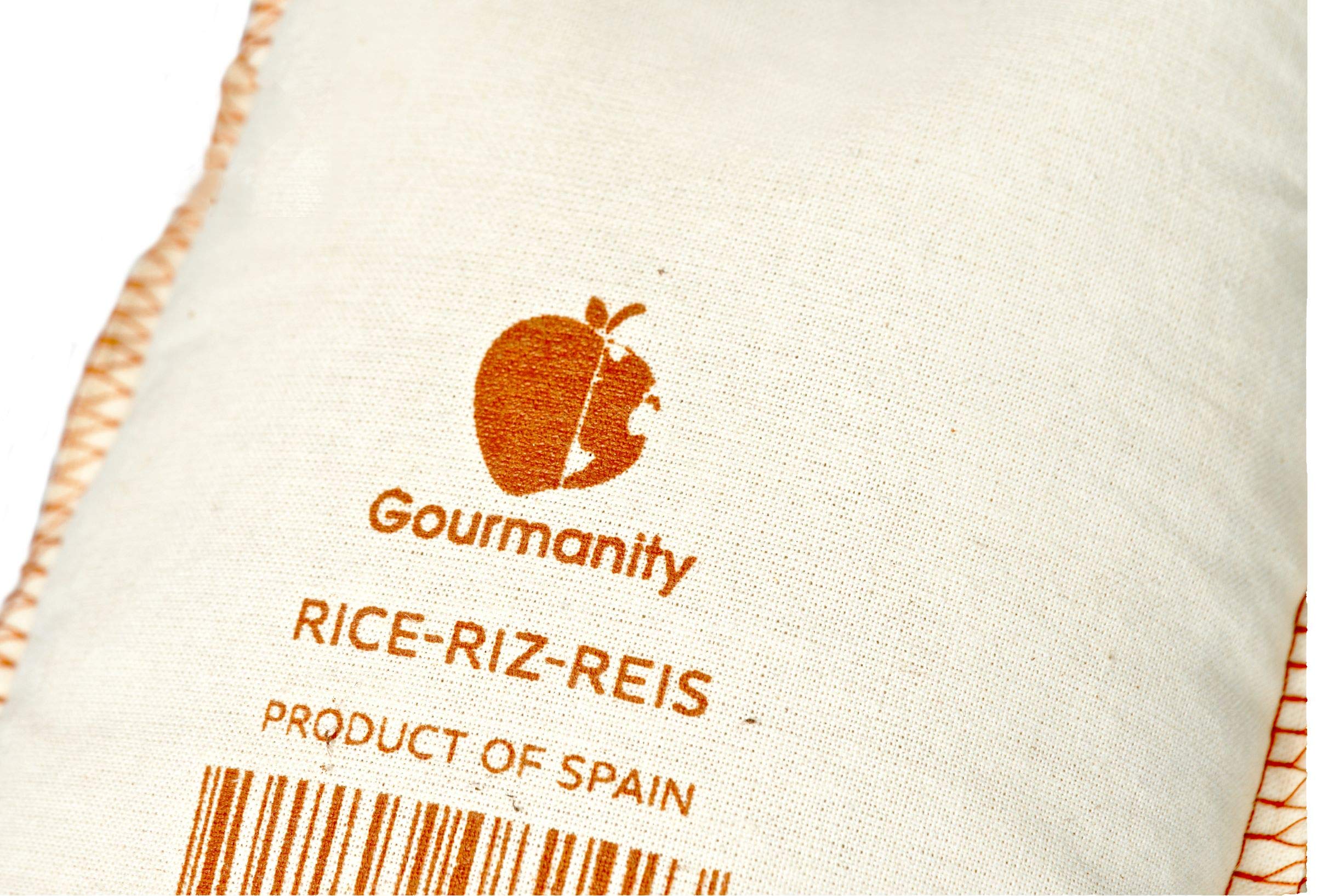 Gourmanity Spanish Paella Rice, Rey del Arroz Authentic Short Grain Valencia Rice from Spain, Great for Paella, Risotto, Seafood Dishes and Mediterranean dishes, Soy and Gluten Free, 2.2lb