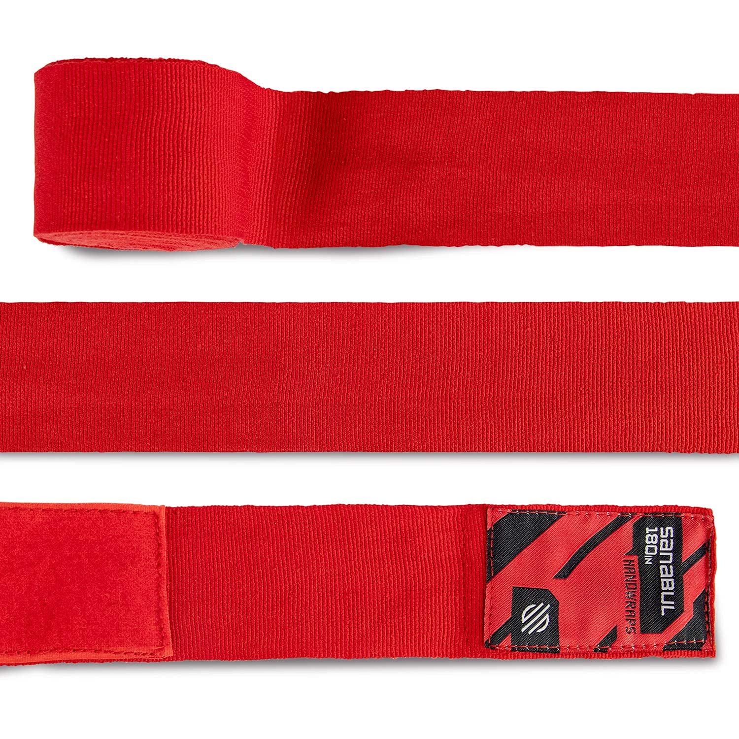 Sanabul Elastic 180 inch Boxing Hand Wraps for Boxing Gloves Muay Thai Kickboxing MMA Wraps for Men & Women, Red,180"