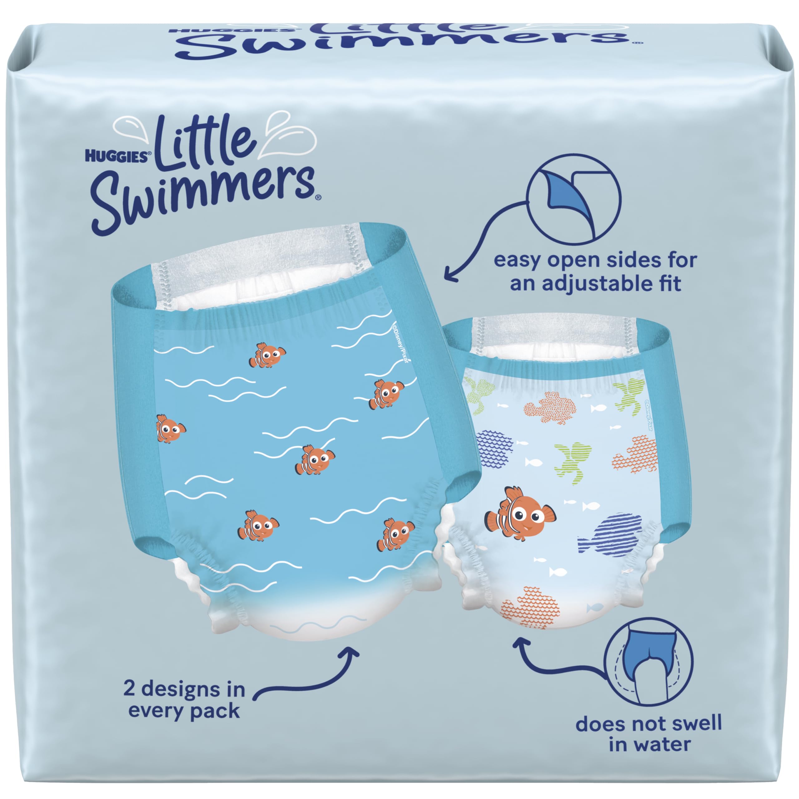 Huggies Little Swimmers Disposable Swim Diapers, Size 5-6 (32+ lbs), 17 Ct
