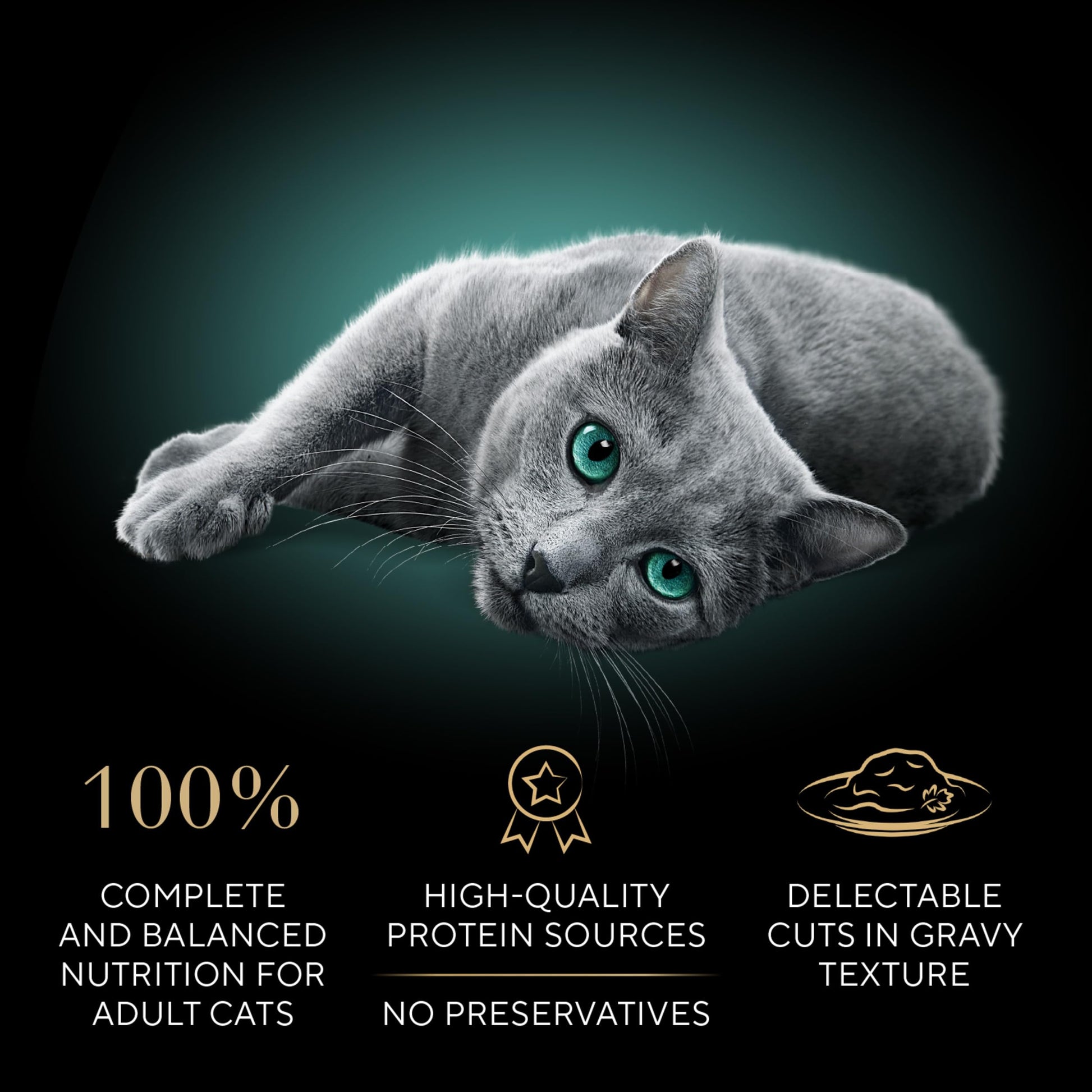 Sheba Perfect Portions Wet Cat Food Cuts in Gravy Variety Pack, Roasted Chicken Entree and Tender Turkey Entree, 2.6 oz. Twin-Pack Trays (12 Count, 24 Servings)