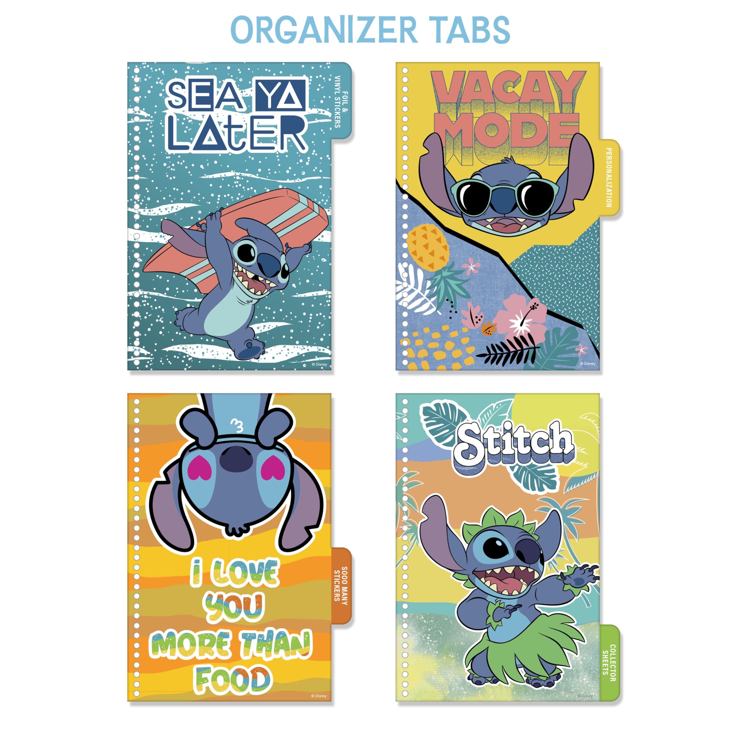 Fashion Angels Disney Stitch Sticker Book, Includes 1,000+ Stickers & Collector Pages, Disney Lilo and Stitch Stickers, Ideal for Accessorizing Kids Notebooks & More