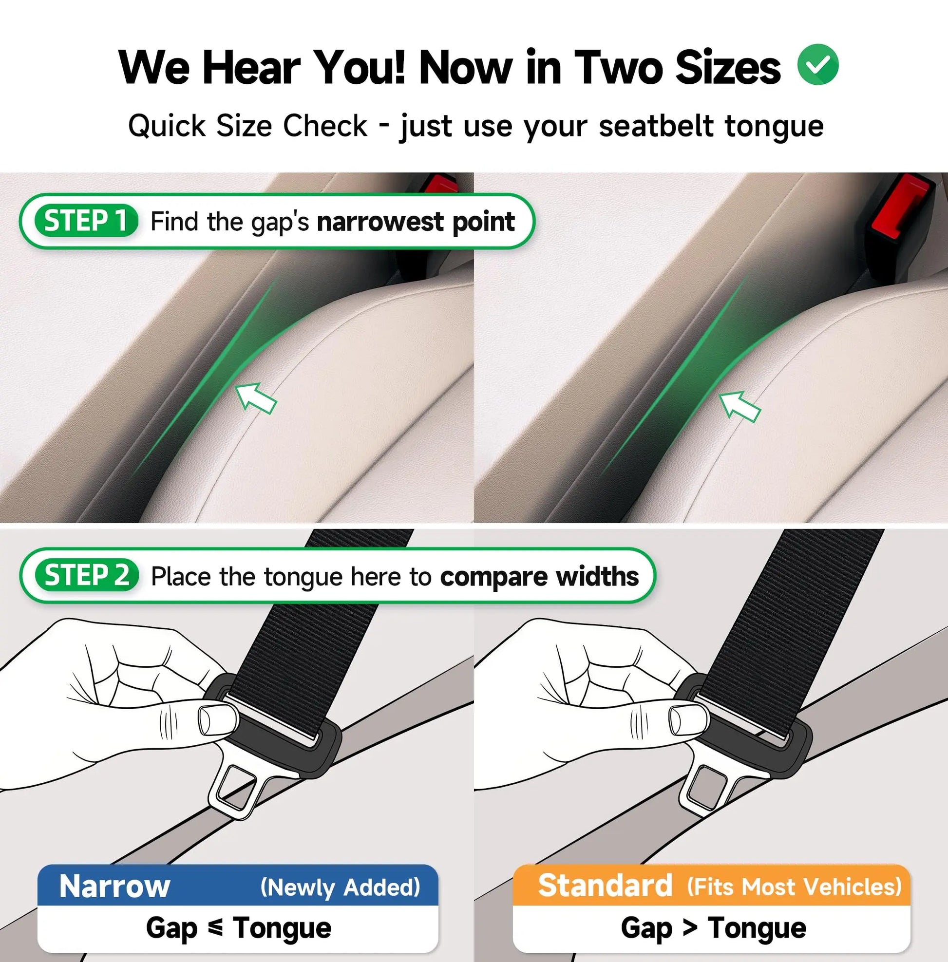 Givifive Car Seat Gap Filler Set of 2, Soft Foam Multifunctional Seat Side Gap Filler with Organizer & Hook Function, 3in1 Gap Stopper Universal Fit Car SUV Truck Fill The Gap Between Seat & Console