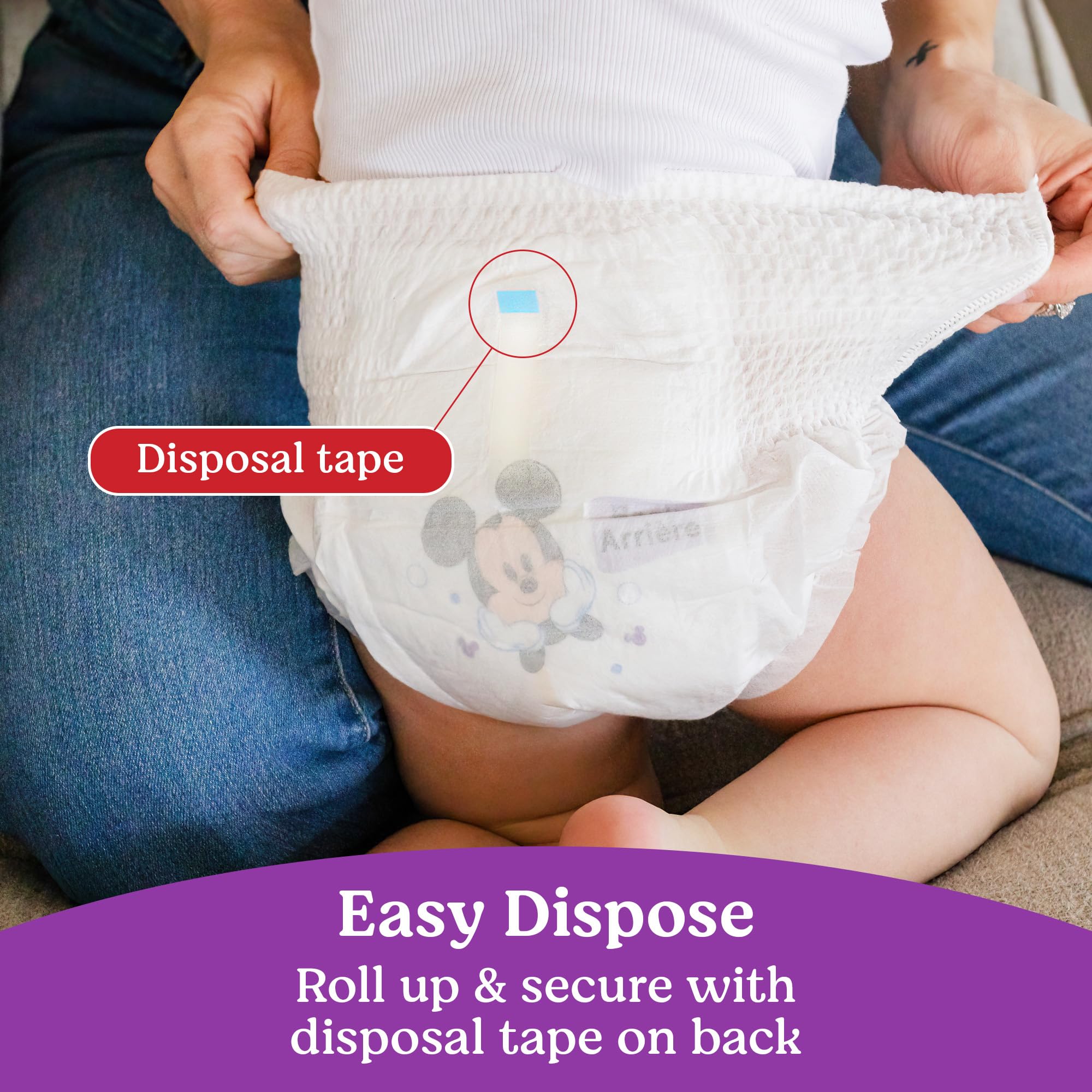 Huggies Size 6 Baby Diapers, Little Movers HuggFit 360° Baby Diapers with 360° Waistband, Size 6 (35+ lbs), 104 Count (2 Packs of 52), Packaging May Vary
