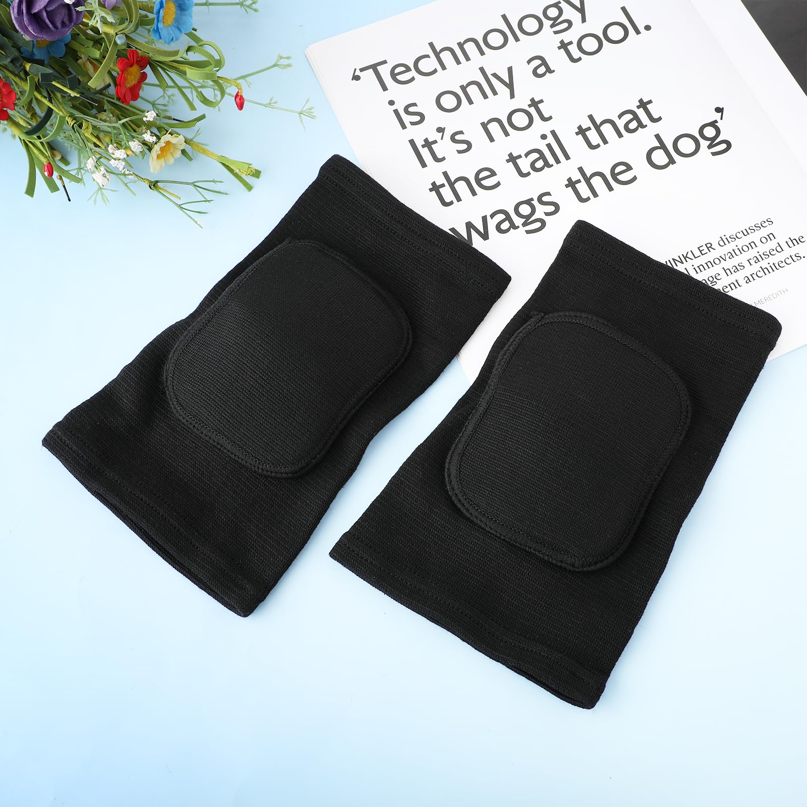 COMNICO Arm Brace Pads Elbow Protector Strap Pair, Breathable Anti-Collision Sponge Tendonitis Fitness Volleyball Basketball Tennis Golfers Knee Support Band for Kids Men Women Elderly