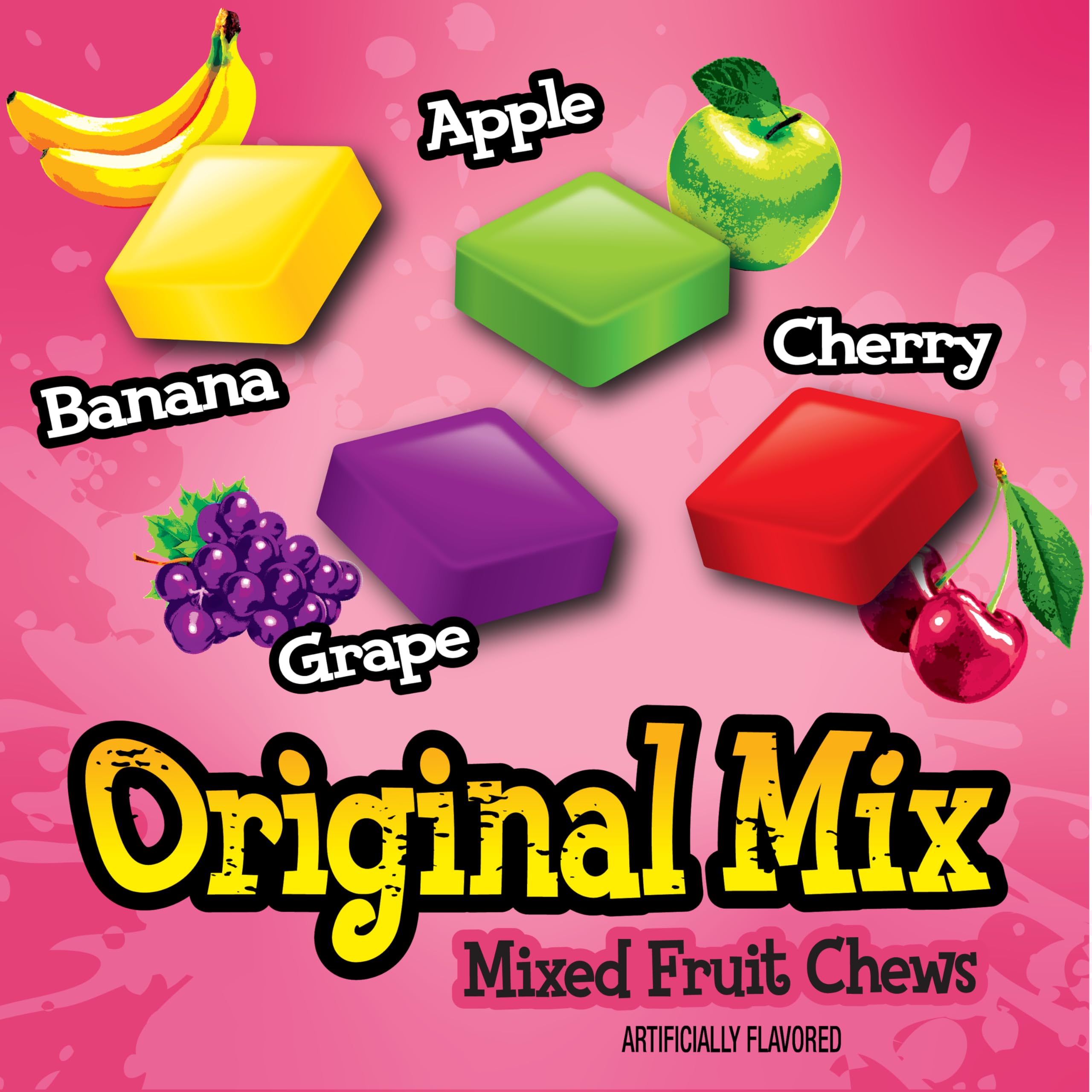 Now and Later Candy, Original Mix, Chewy and Fruity, 24 count