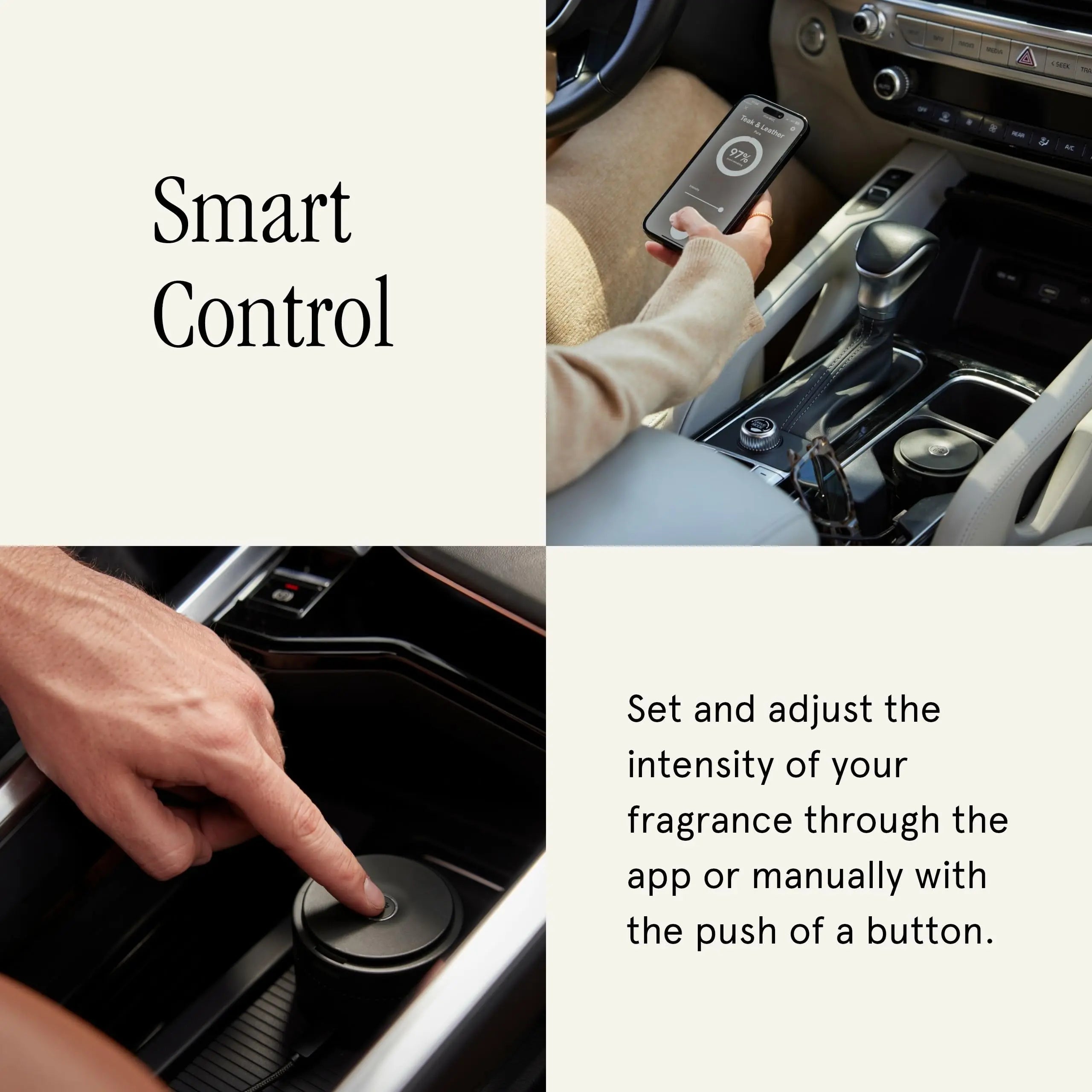 Pura Car Diffuser - Portable Fragrance System - On/Off Controlled Through Car Acceleration - Adjustable Intensity Control Through App - Fragrances Sold Separately