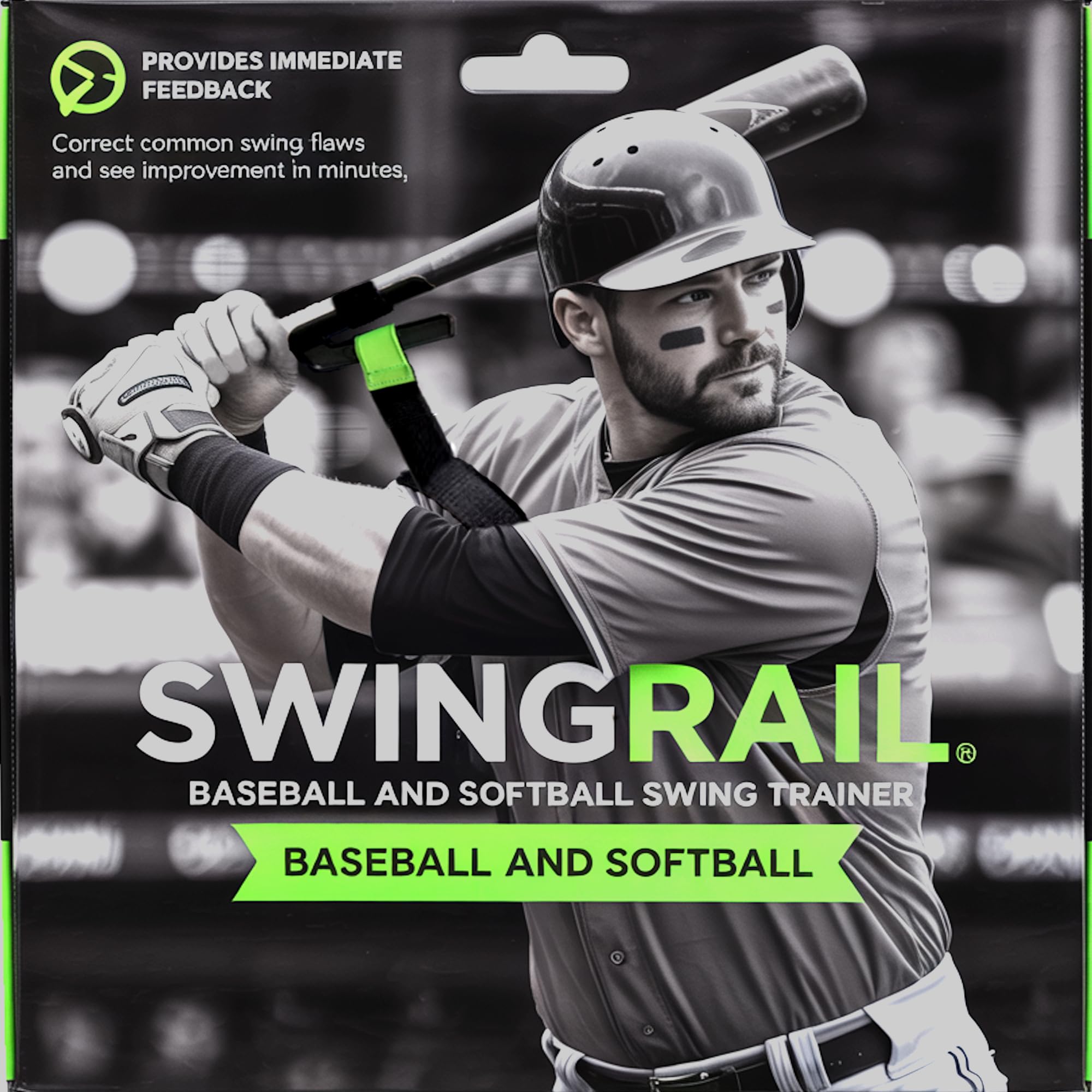 SWINGRAIL Baseball/Softball Schwungtrainer-Hilfe – Ausrüstung für Schlagtraining und Hitting