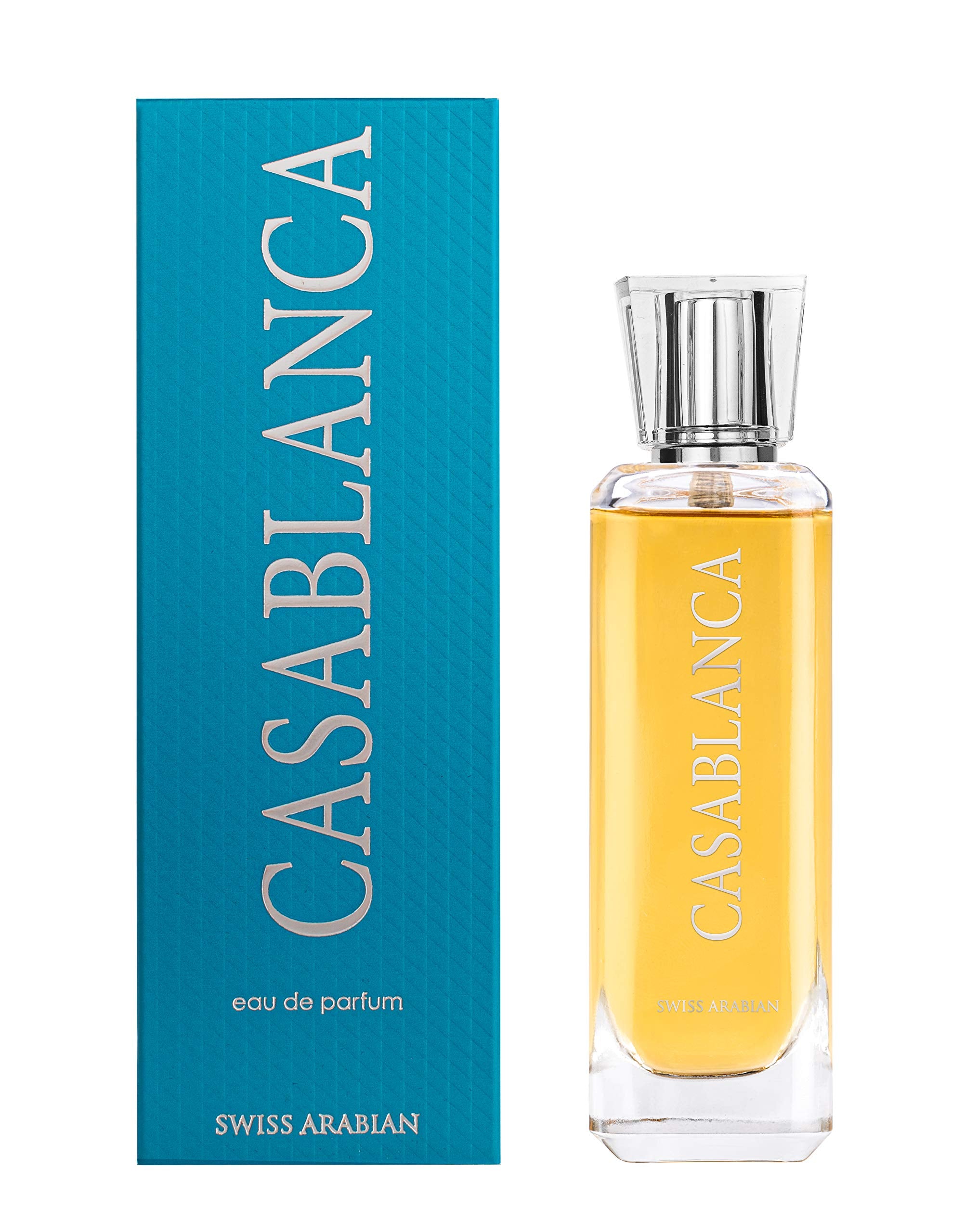 سويس أربيان كازابلانكا - منتجات فاخرة من دبي - بخاخ عطر يدوم طويلاً وجذاب - رائحة جذابة مميزة - 3.4 أونصة