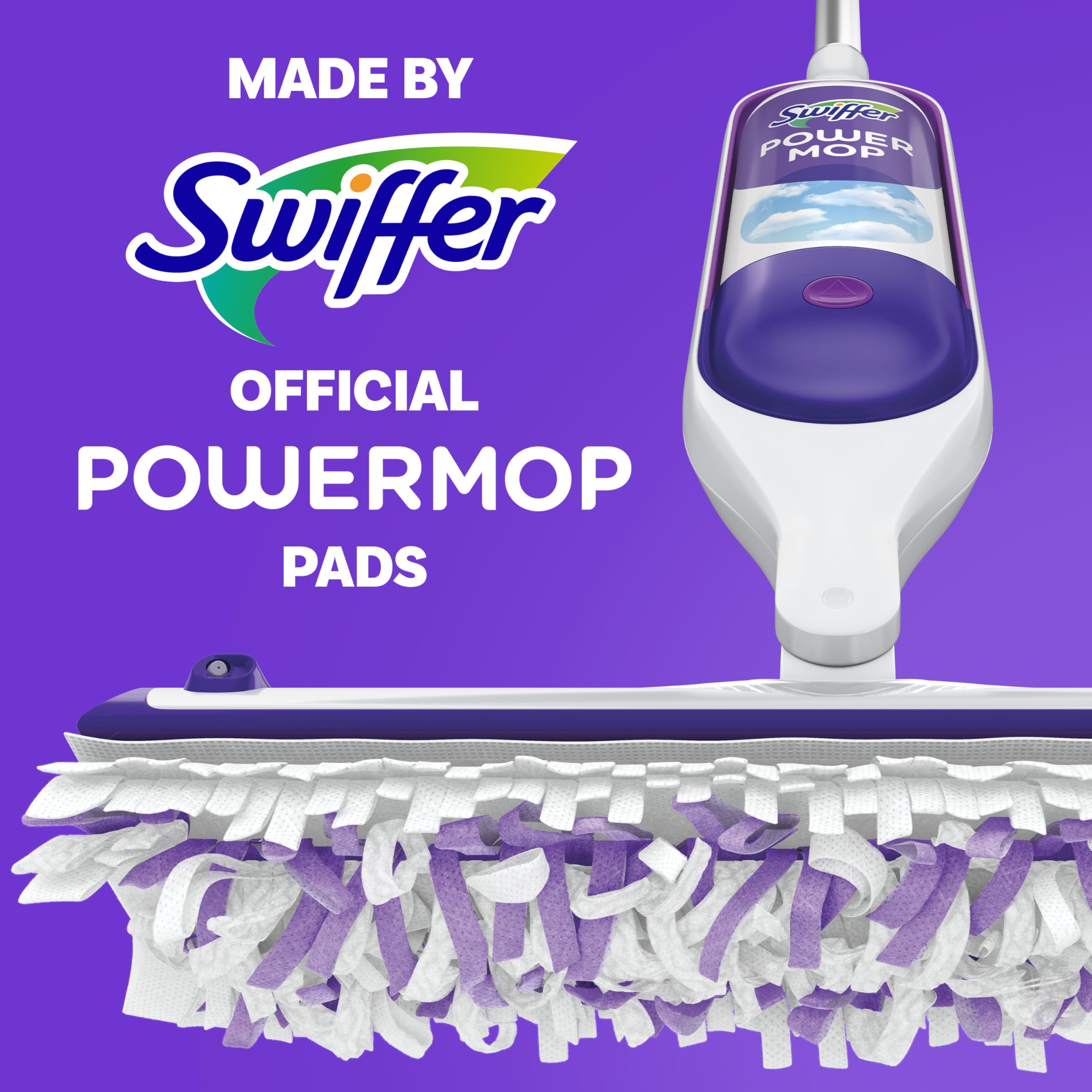 Swiffer PowerMop Multi-Surface Mopping Pad Refills, Made by Swiffer, for Floor Cleaning, 11 Count