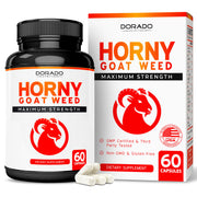 Horny Goat Weed For Men and Women - [Maximum Strength 1590mg] - Maca, Ginseng, L-Arginine, Tribulus - Premium Hornygoatweed - Icariin Epimedium - 3rd Party Tested - USA Made - 60 Count