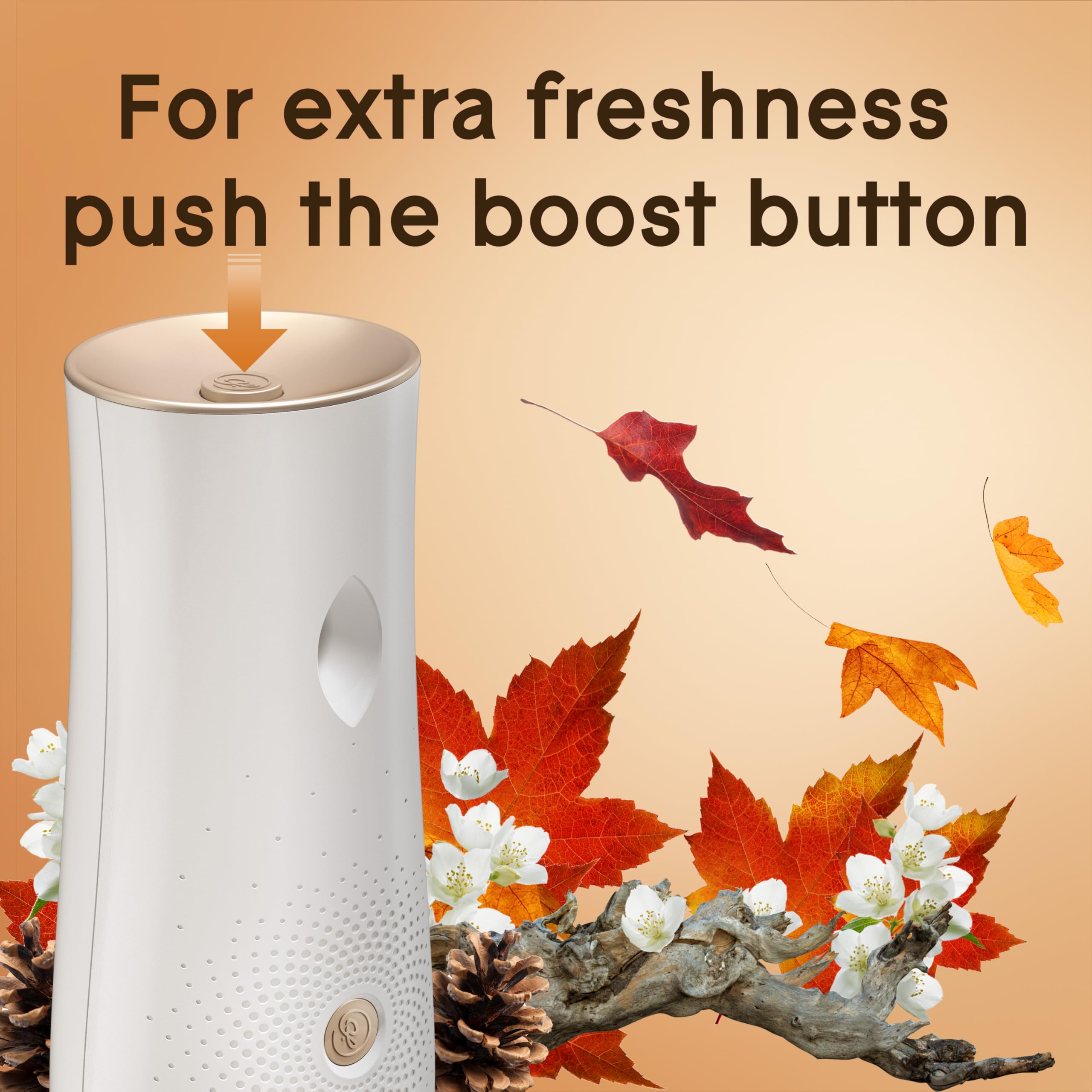 Glade Automatic Spray Refill, Air Freshener for Home and Bathroom, Cashmere Woods, 6.2 Oz, 2 Count