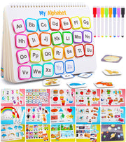 Huijing Montessori Preschool Learning Activities Busy Book - Workbook Activity Binder / Toys for Toddlers, Autism Learning Materials and Tracing Coloring Book