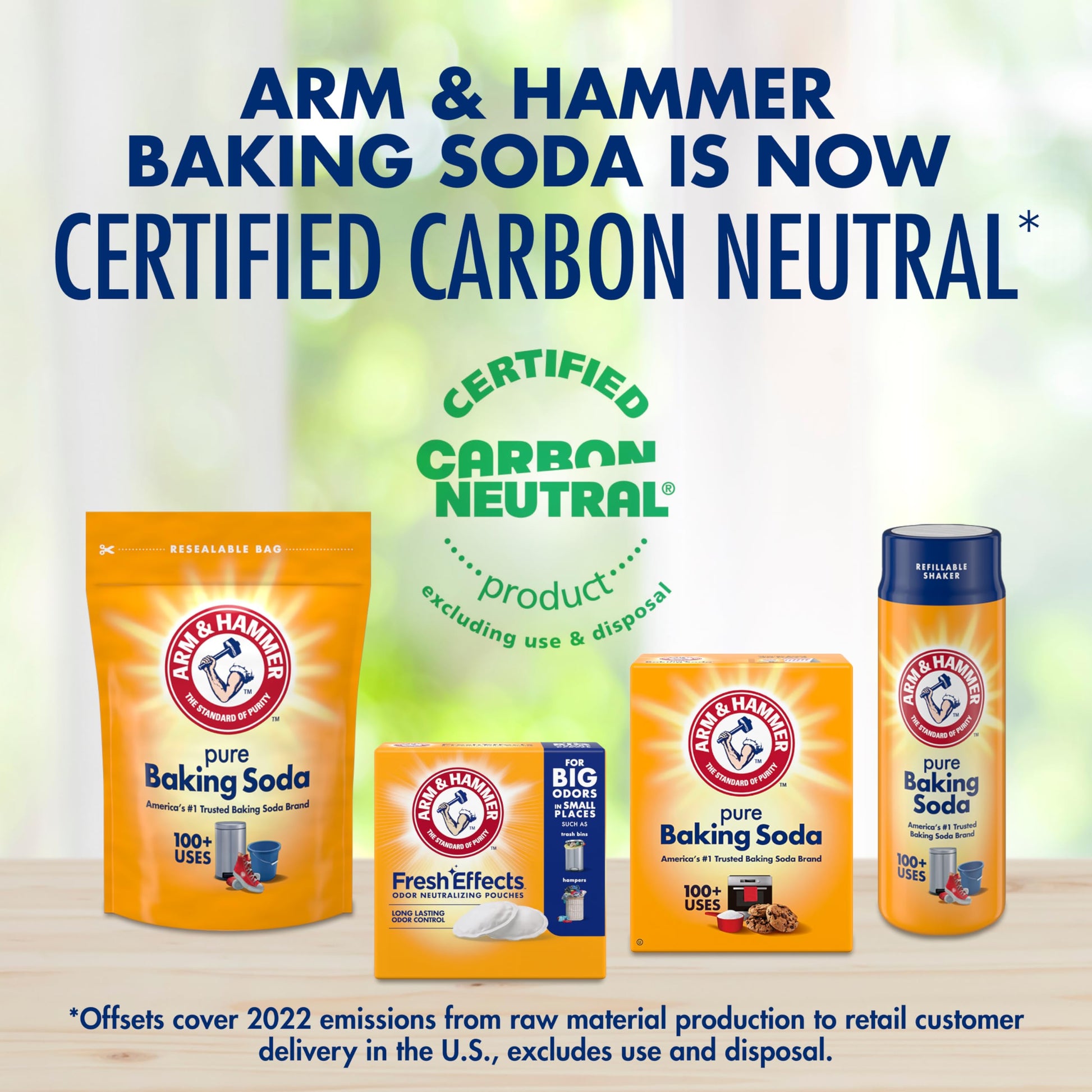Arm & Hammer Fresh Effects Odor Neutralizing Baking Soda Pouches, Unscented Deodorizer for Long Lasting Freshness in Shoes, Gym Bags, & Small Spaces, 5 count