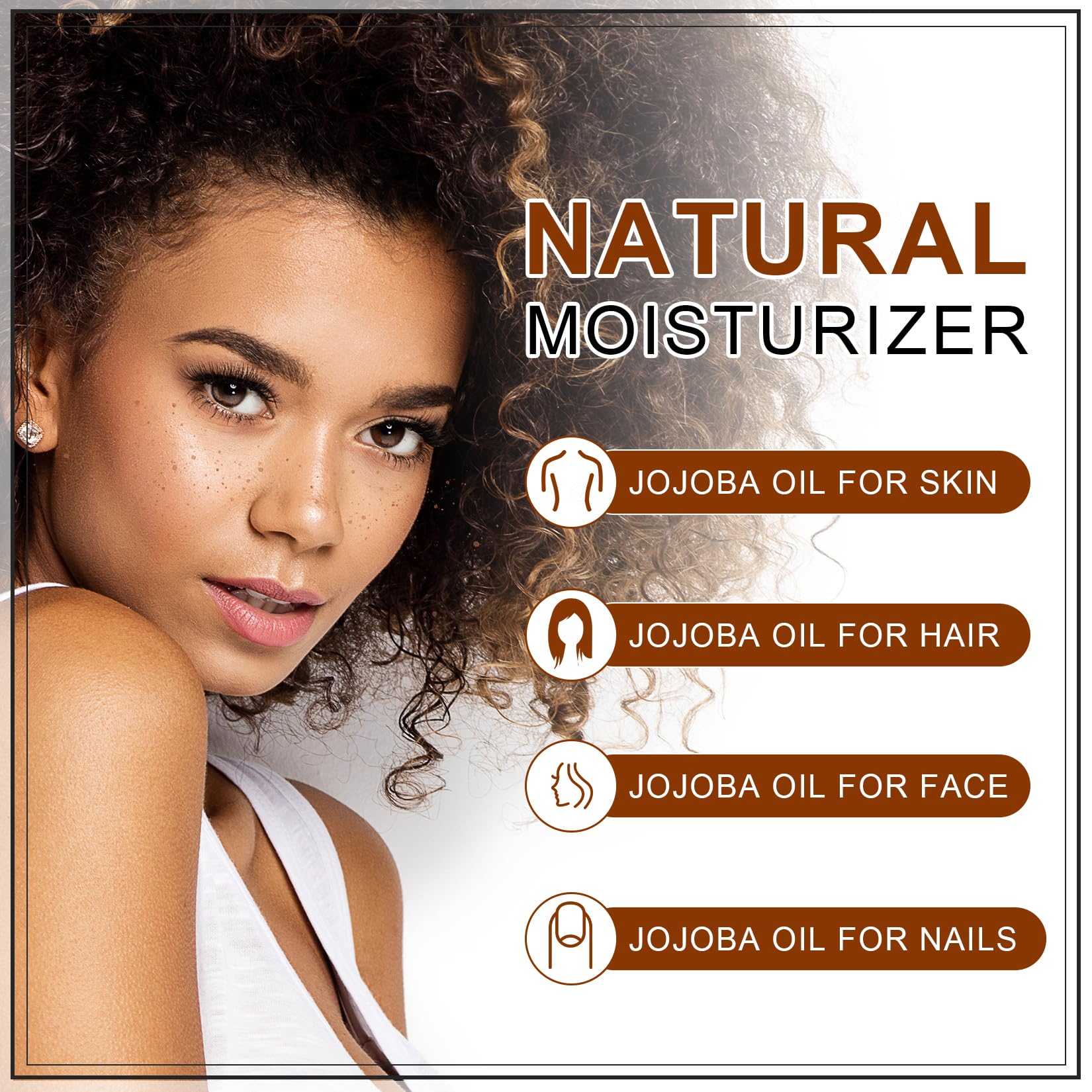 Yoken Pure Jojoba Oil Organic USDA Certified 16 fl oz, 100% Natural Jojoba Oil for Hair, Skin & Face, Cold Pressed Unrefined, Deeply Moisturizing Body Carrier Oils for Essential Oils Mixing