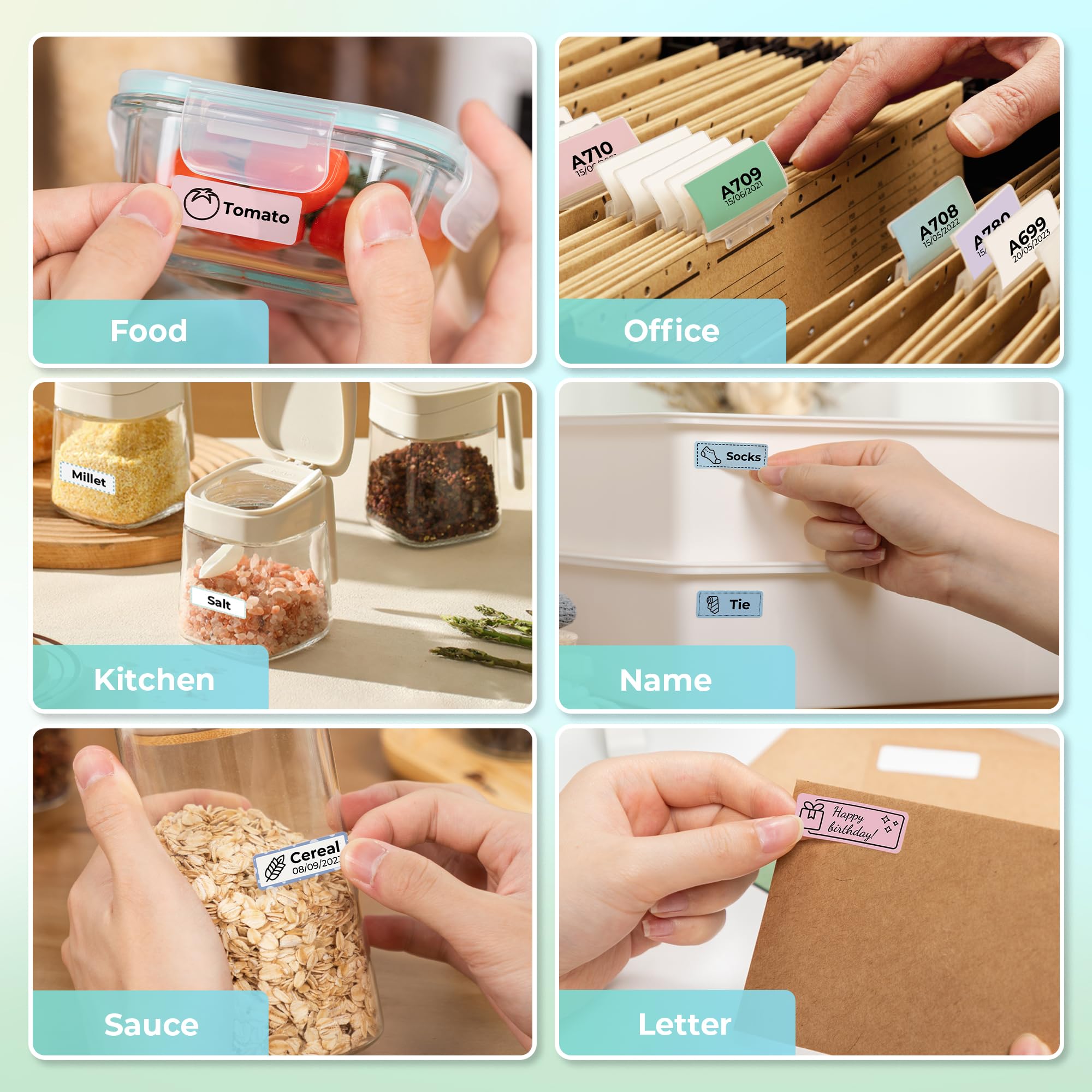 NELKO Genuine P21 Label Maker Tape, Adapted Label Print Paper, 14x40mm (0.55"x1.57"), Standard Laminated Office Labeling Tape Replacement, Multipurpose of P21, 180 Labels/Roll, 3-Roll, White