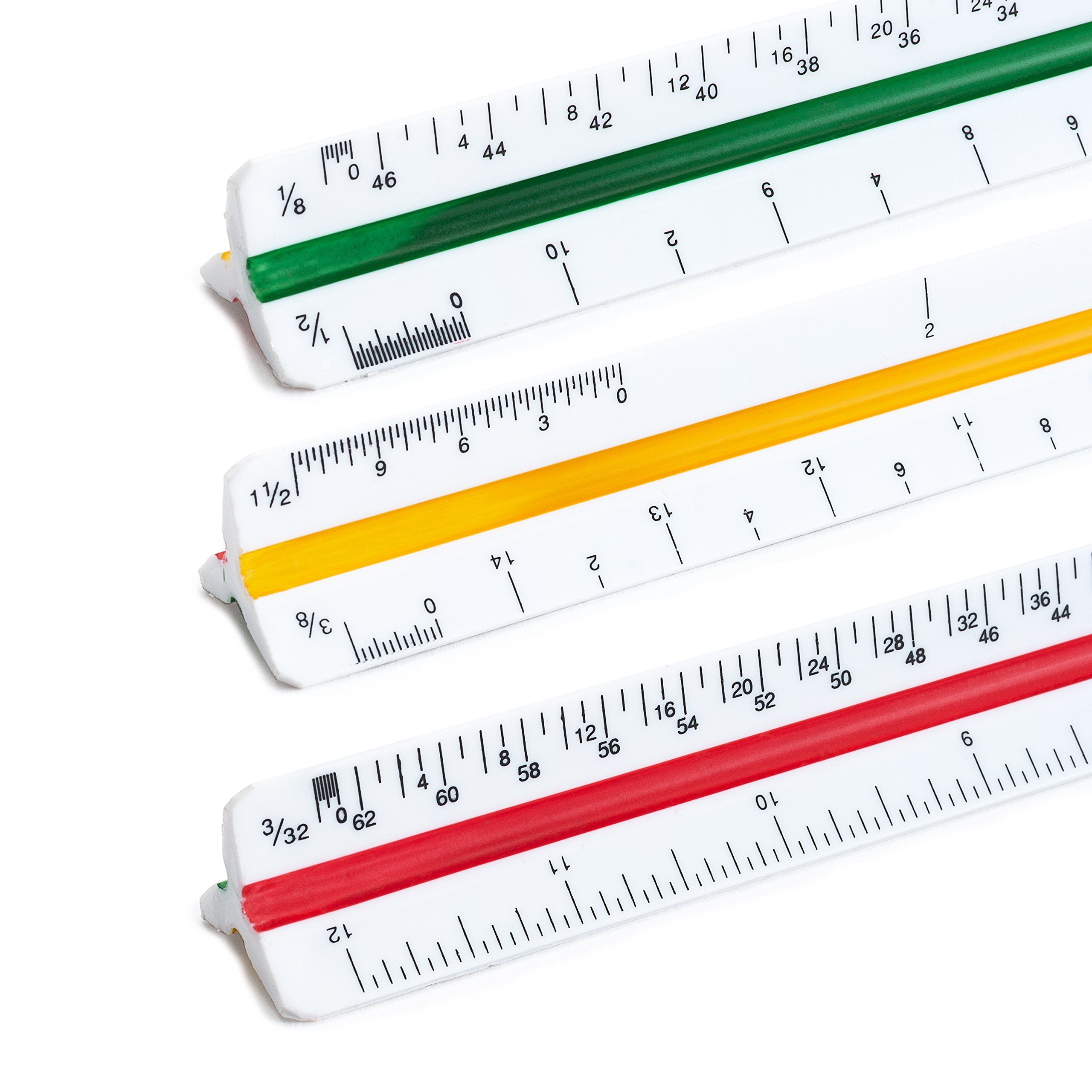 Mr. Pen Architectural Triangular Ruler Set with 12 Inch Triangular Scale, 11 Inch 30/60 and 8 Inch 45/90 Triangles, Back to School Supplies