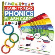 THE BAMBINO TREE Phonics Flash Cards - Learn to Read in 20 Phonic Stages - Education for Kids Ages 4-8 Kindergarten 1st 2nd Grade