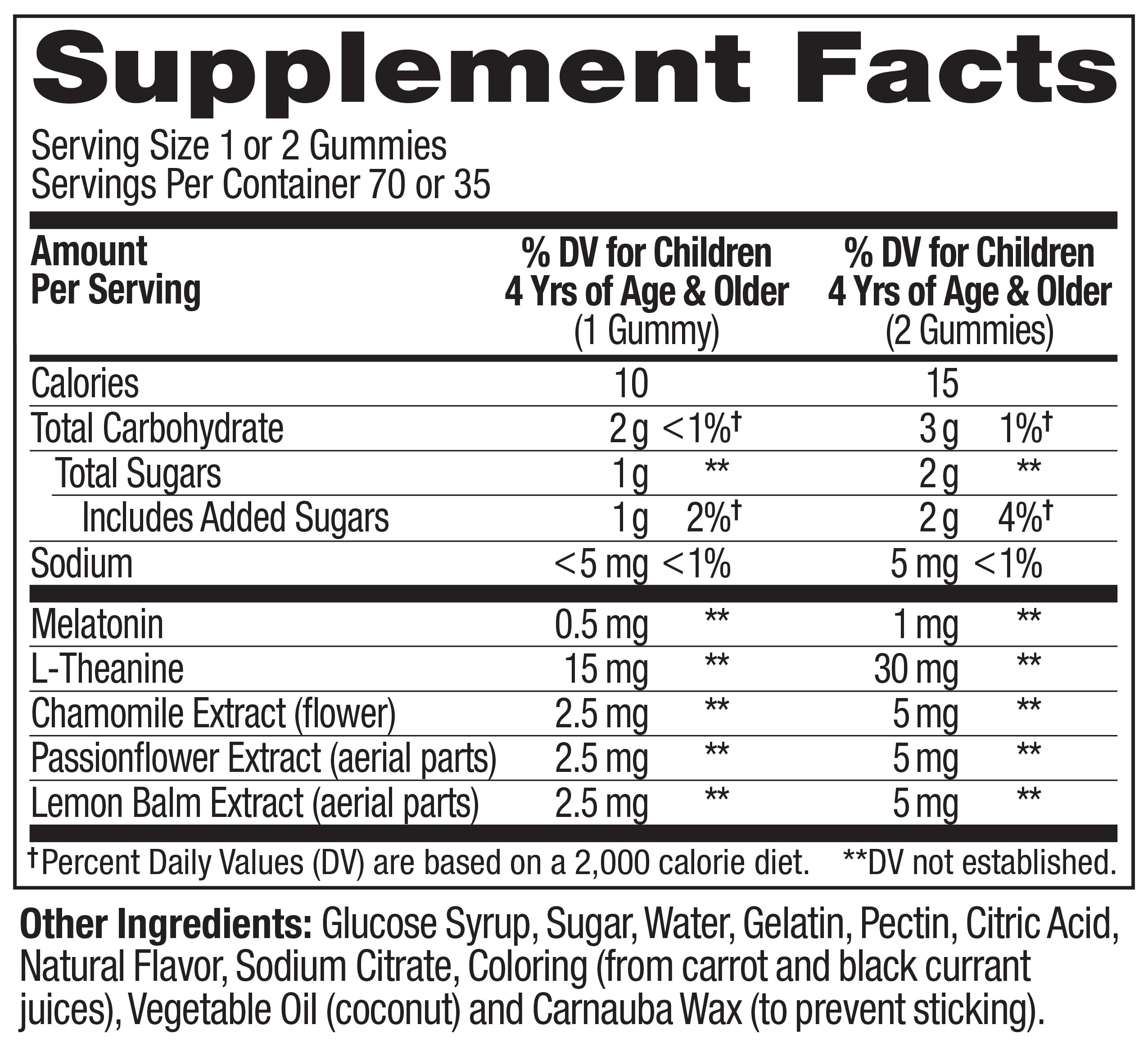 OLLY Kids Sleep Gummies, 0.5mg Melatonin, L Theanine, Chamomile, and Lemon Balm, Raspberry - 70 Count