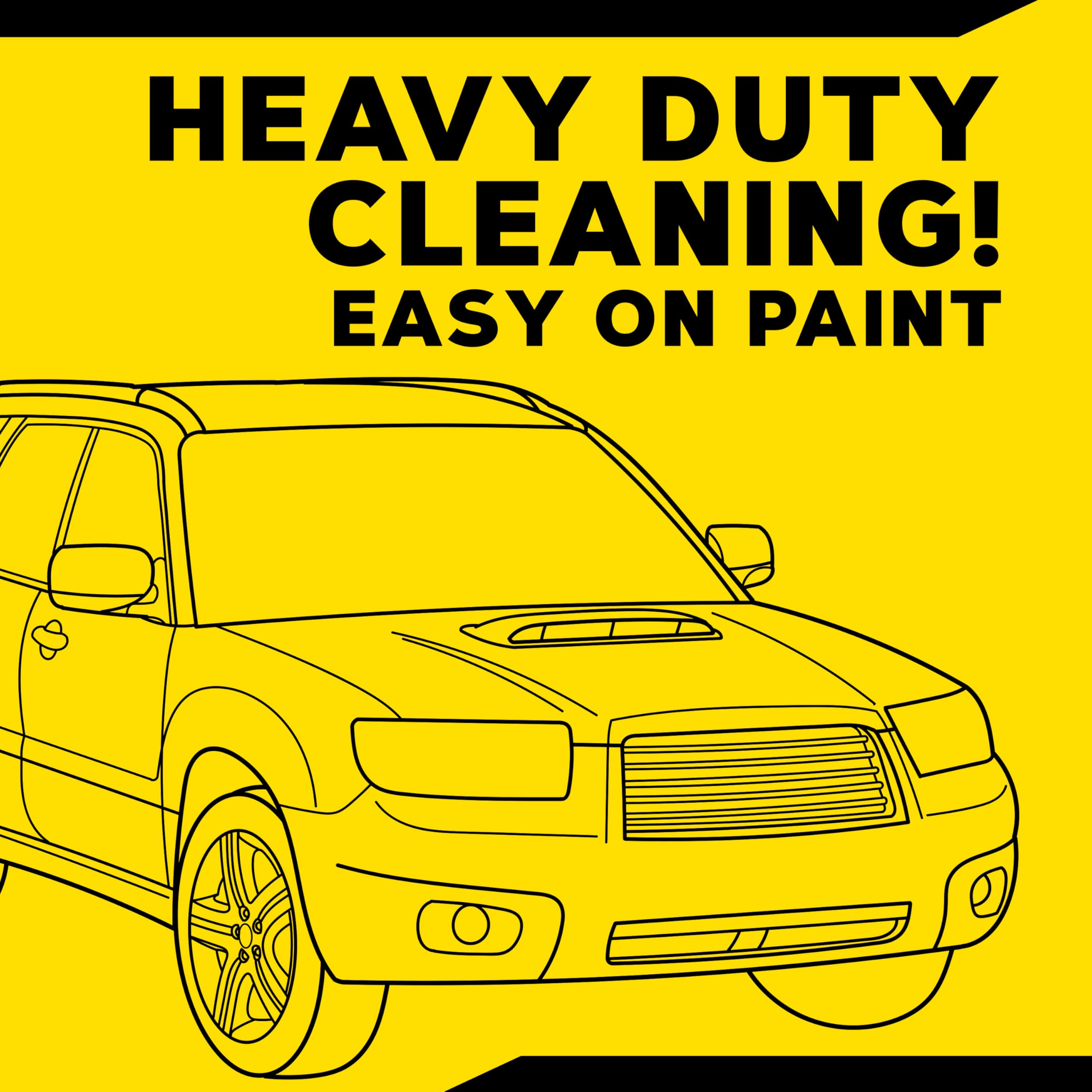 Meguiar's Heavy Duty Bug & Tar Remover, Quick Bug and Tar Remover Spray for Detailing, Pro Strength Clear Coat Safe Technology with Powerful Foaming Action to Loosen Stuck Bugs, 15 Oz