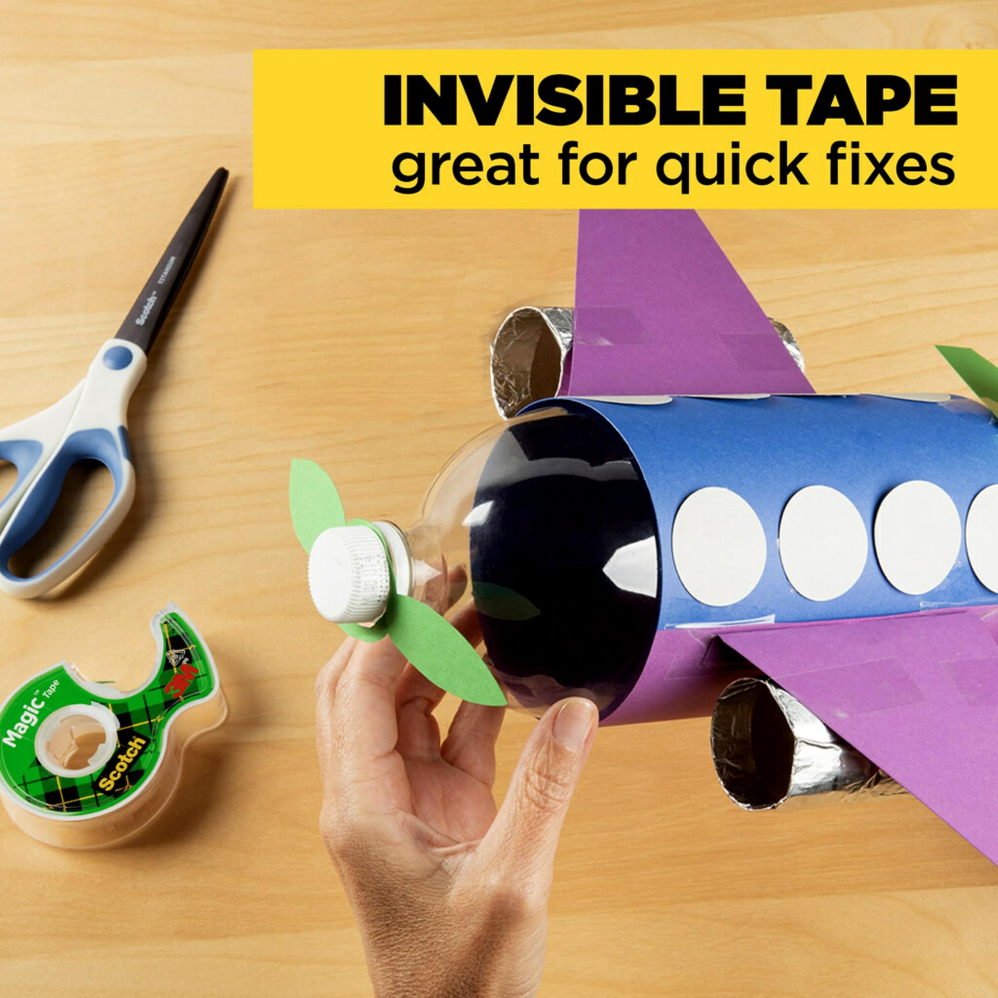 Scotch Magic Tape, Invisible Transparent Tape, 6 Tape Rolls with Dispensers, 3/4 in x 650 in