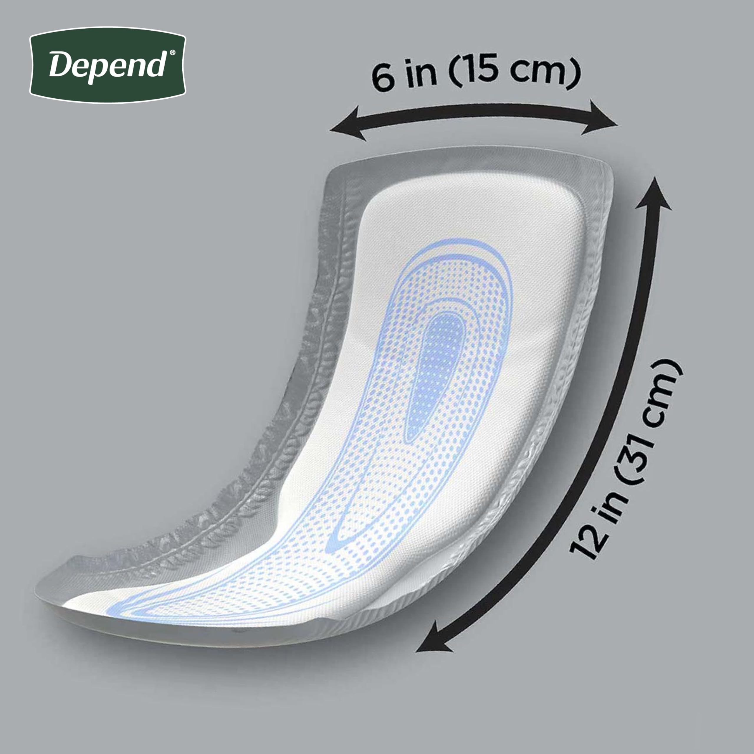 Depend Guards Incontinence Pads for Men, Maximum Absorbency, 104 Count (2 Packs of 52), Packaging May Vary