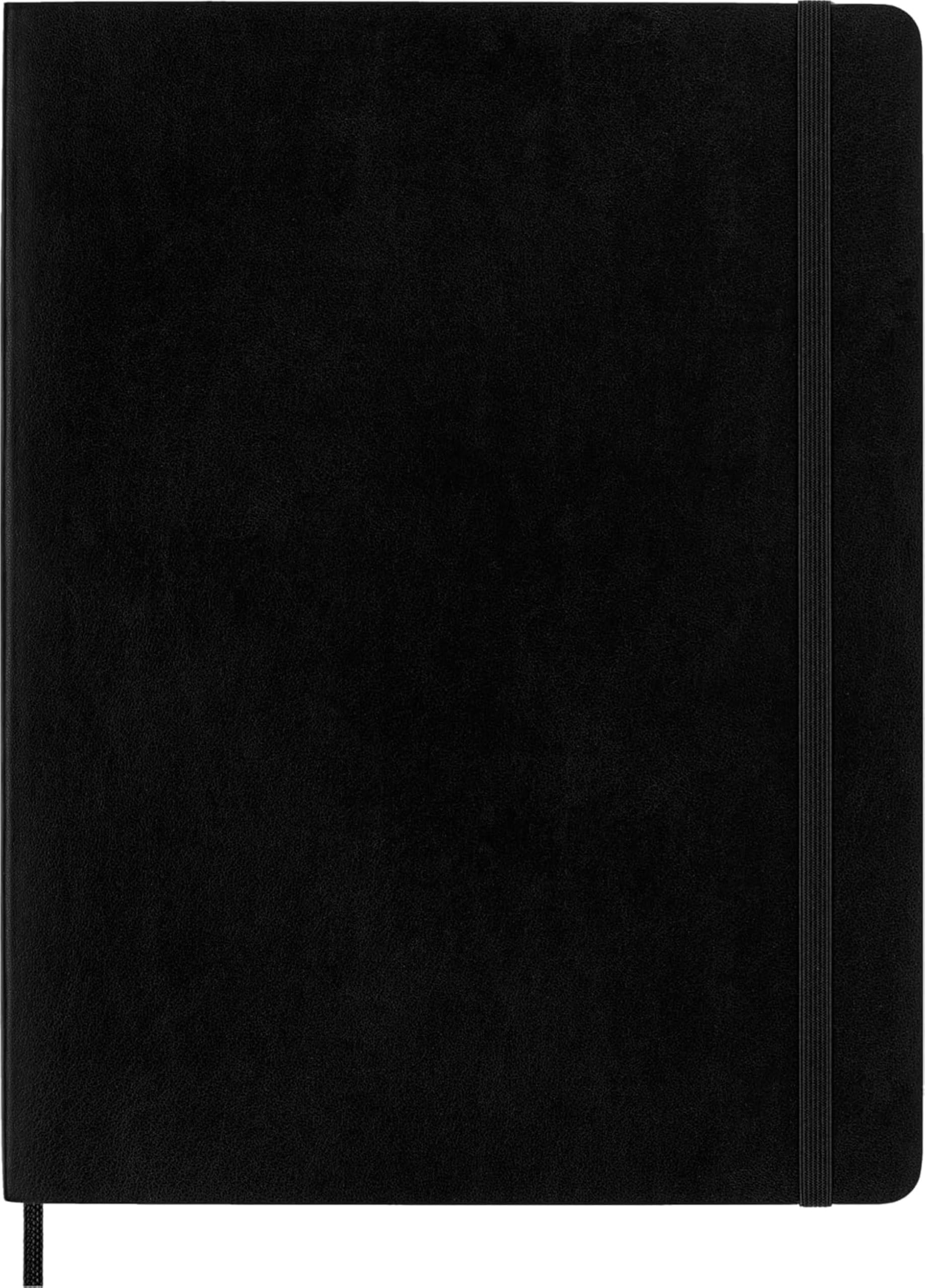 Moleskine Classic Notebook, Soft Cover, XL (7.5" x 9.5") Ruled/Lined, Black, 192 Pages