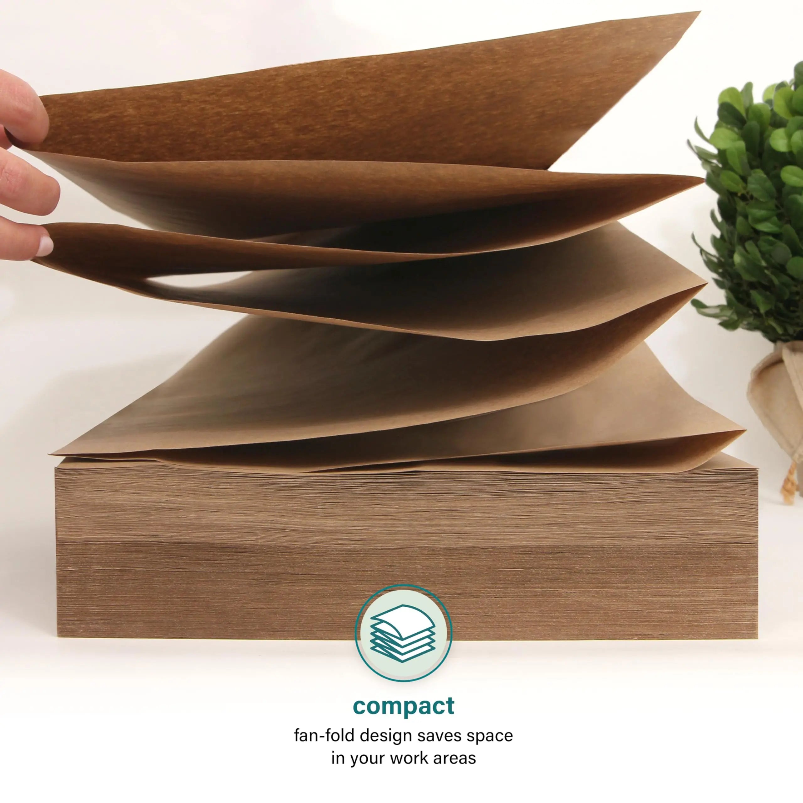 Elementree Brown Packing Paper Sheets for Moving & Shipping - 1500 Count (1375 Feet) - 14.25" x 11" Sheet Size - Sustainable Void Fill Packaging Made in the USA - Kraft Paper Thickness (00919)