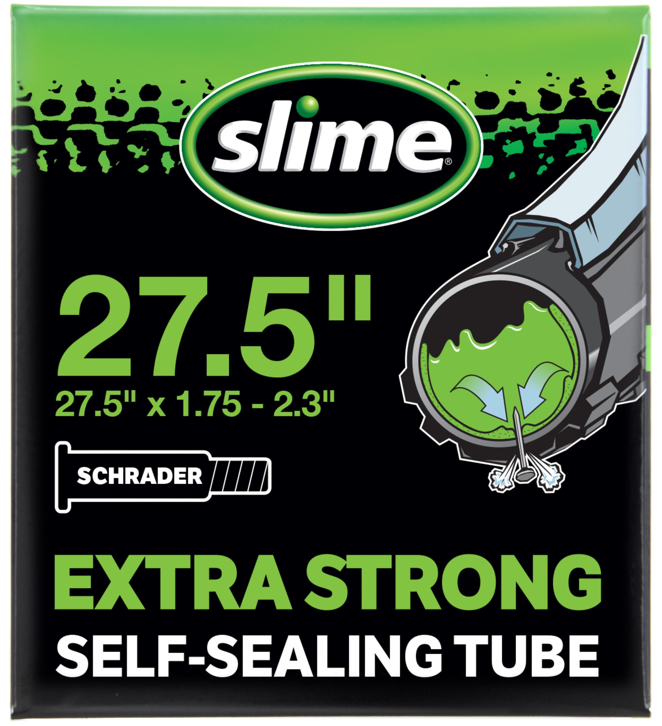 Bike Inner Tube with Slime Puncture Sealant, Extra Strong, Self Sealing, Prevent and Repair