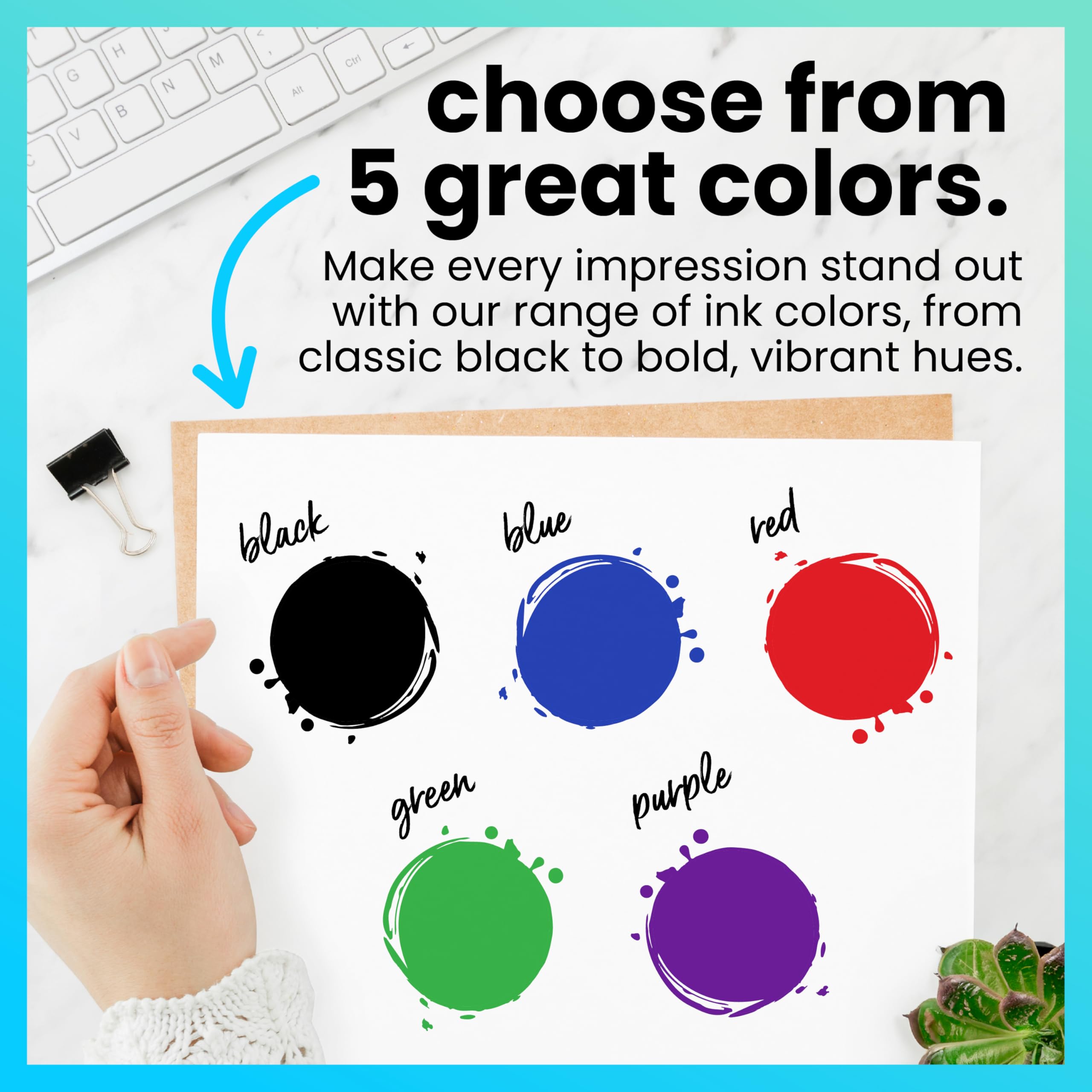 ExcelMark Self Inking Stamp Refill Ink - 2 oz. - Black Ink