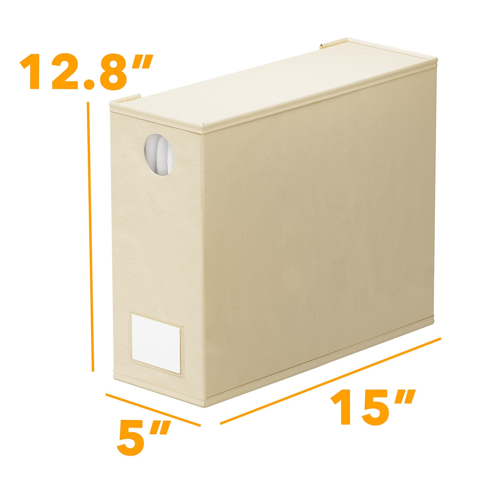 SpaceAid 8 Pack Bed Sheet Organizers and Storage, Foldable Sheet Organizer for Linen Closet, Sheets Set Folder Keeper with Window XL (Queen & King Size) Bedding Container (Beige, 8 Pack)