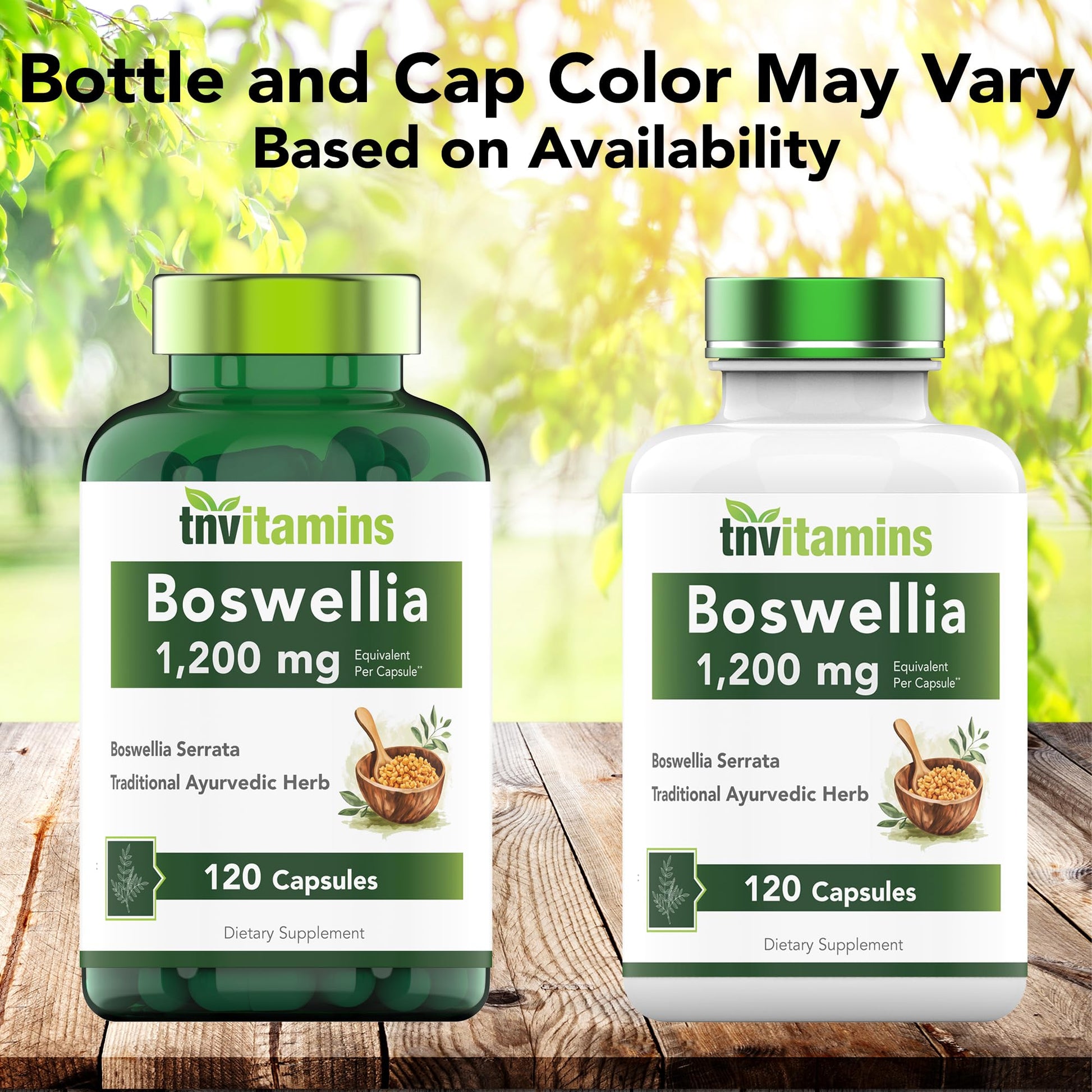 tnvitamins Boswellia Serrata Herbal Extract Capsules | 1200 MG/Capsule (120 Capsules) | Joint Support Supplement* | Ayurvedic Herb: Indian Olibanum/Frankincense