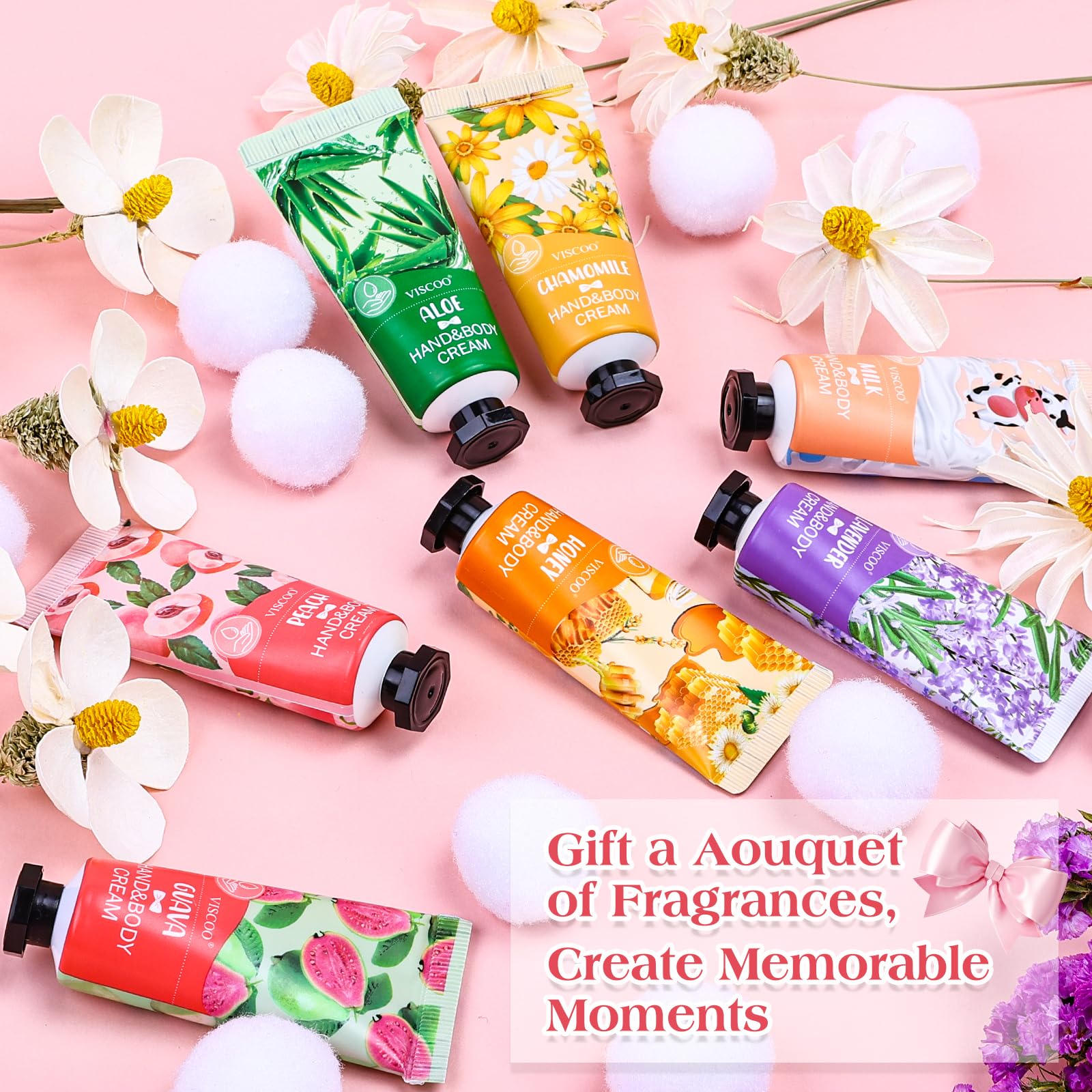 7 Pack Hand Cream Gifts Set for Women,Hand Lotion for Birthday Gifts for Women Teengirls, Bridesmaid Gifts,Thank You Gifts,Mini Moisturizing Hand Lotion Travel Size in Bulk for Dry Cracked Hands