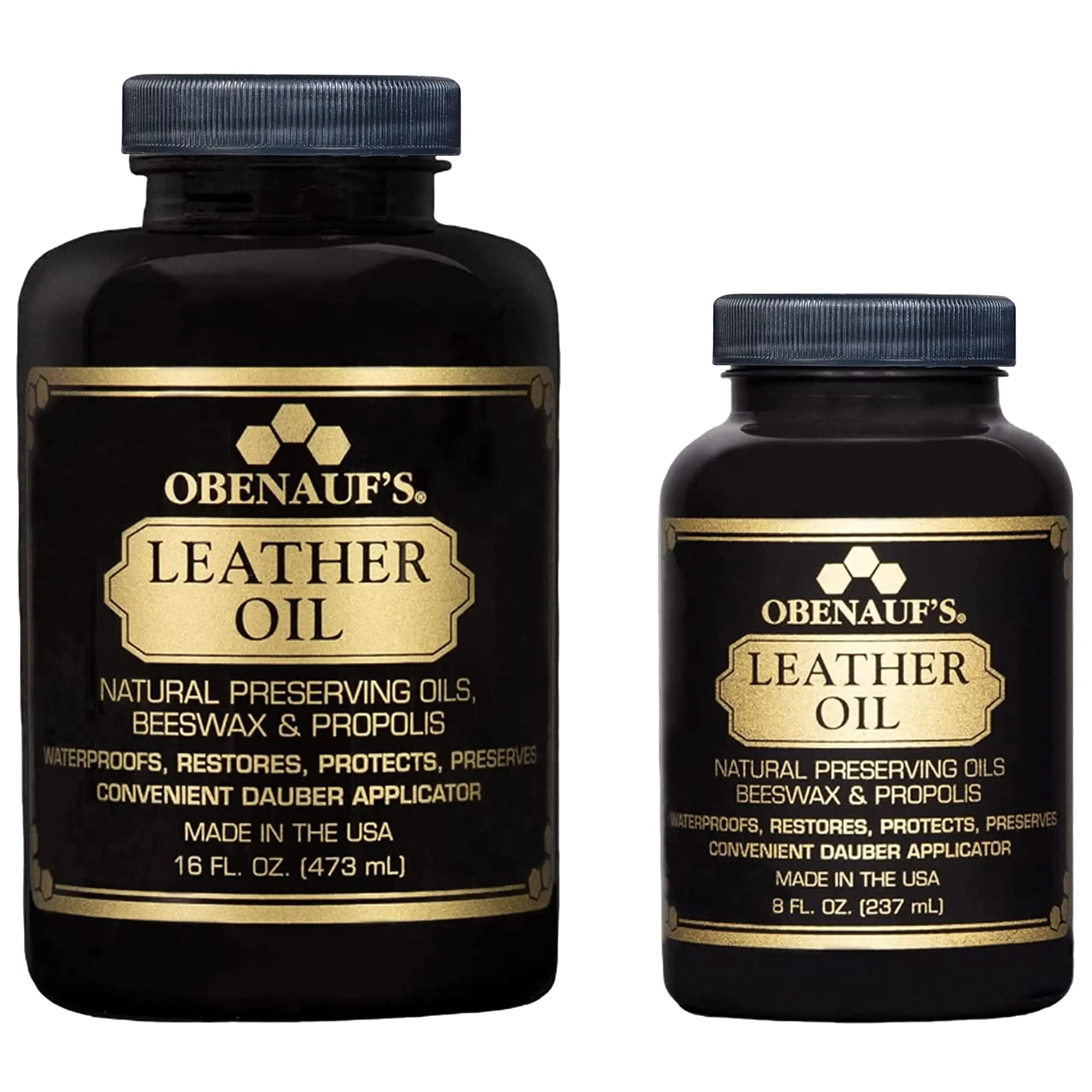 Obenauf's Leather Conditioner - Leather Oil (16oz) - Restore and Protect Leather Boots, Jackets, Purses as Well as Car Leather, Leather Furniture and Much More - Made in The USA (with Applicator)