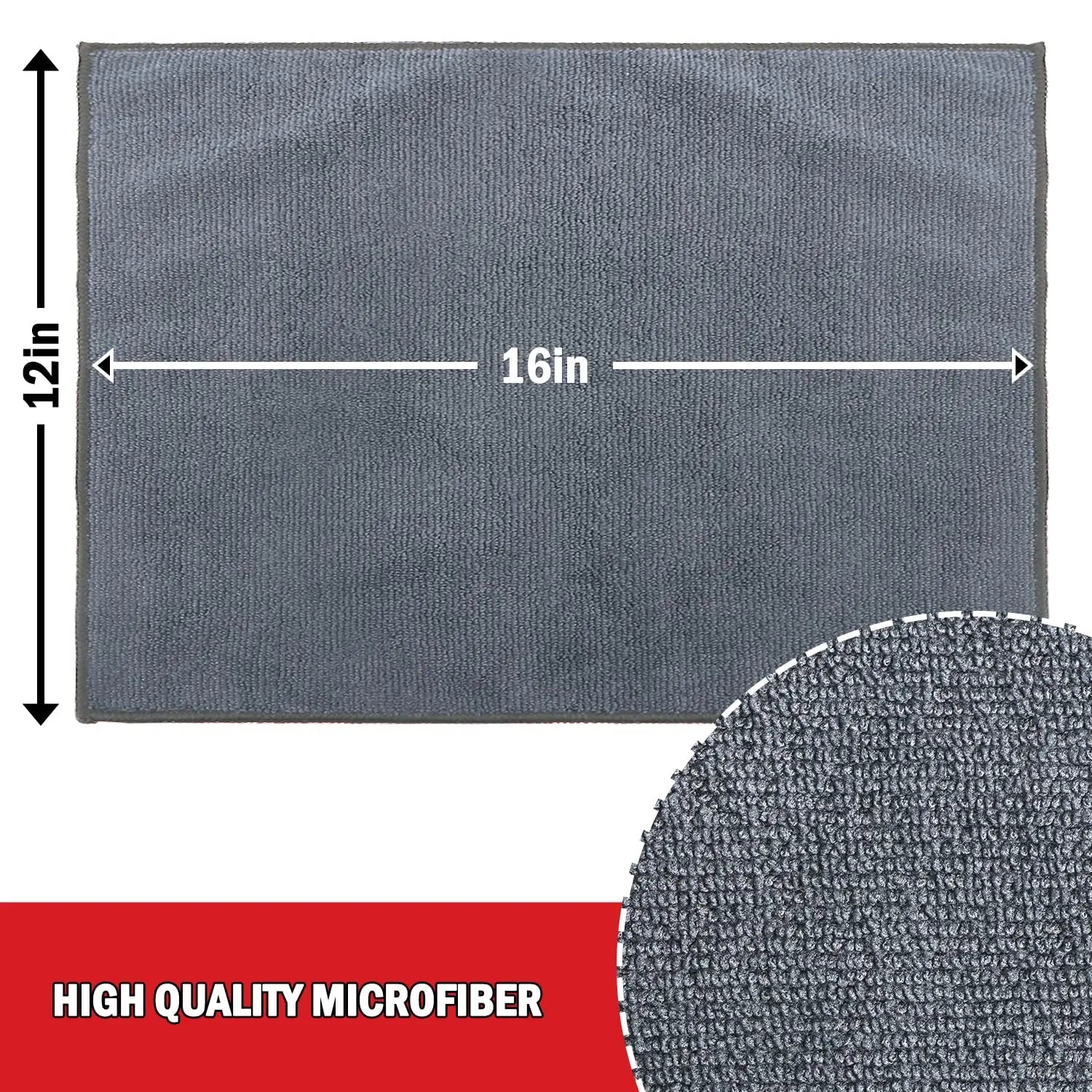 AIDEA Microfiber Cleaning Cloth 24 Pack, Microfiber Towels for Cars, Soft & Absorbent Cleaning Rags, Premium Lint Free Shop Towels for House, Kitchen, Car, 12inx16in