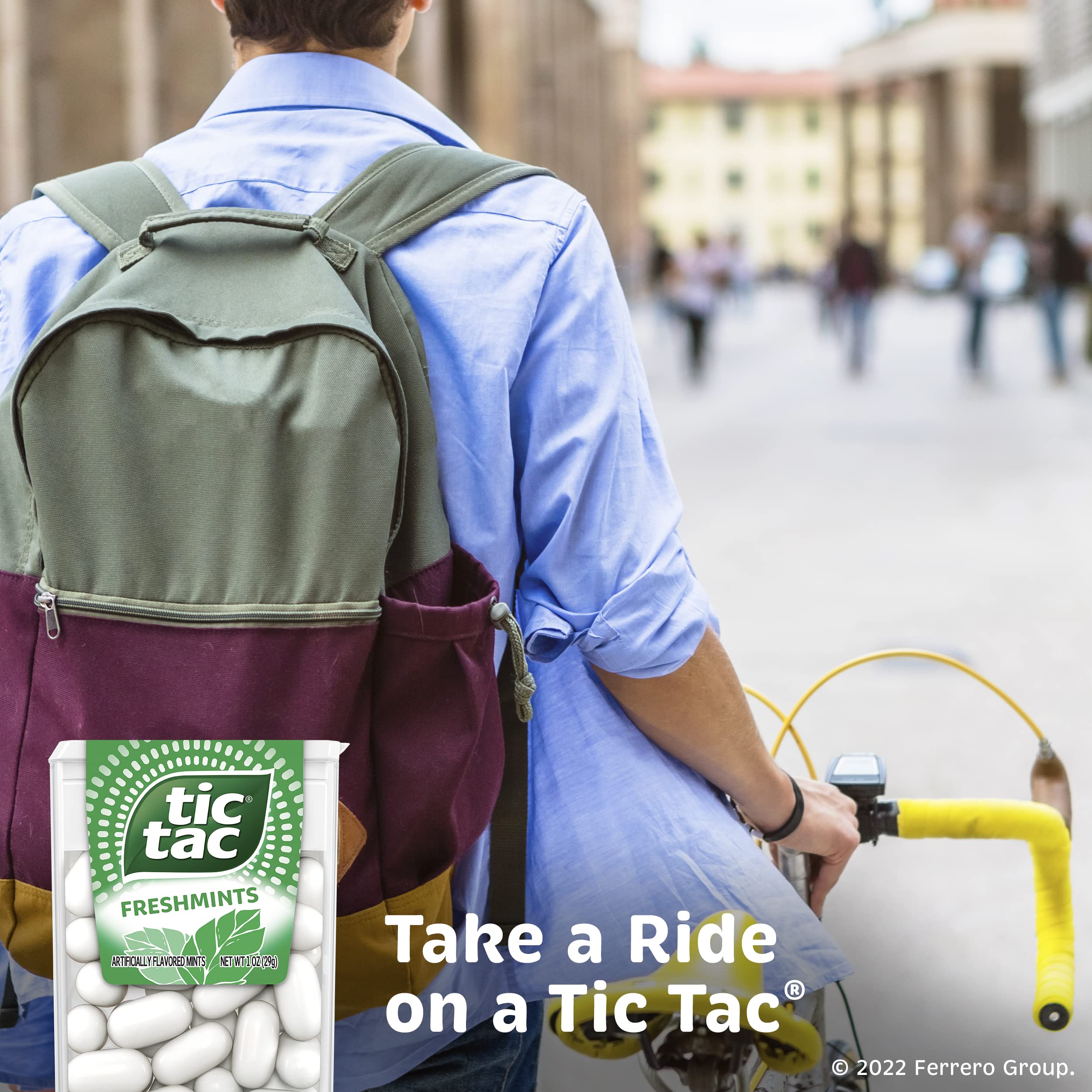 Tic Tac Freshmint Breath Mints, Bulk 12 Pack, On-The-Go Refreshment, 1.7 oz Each