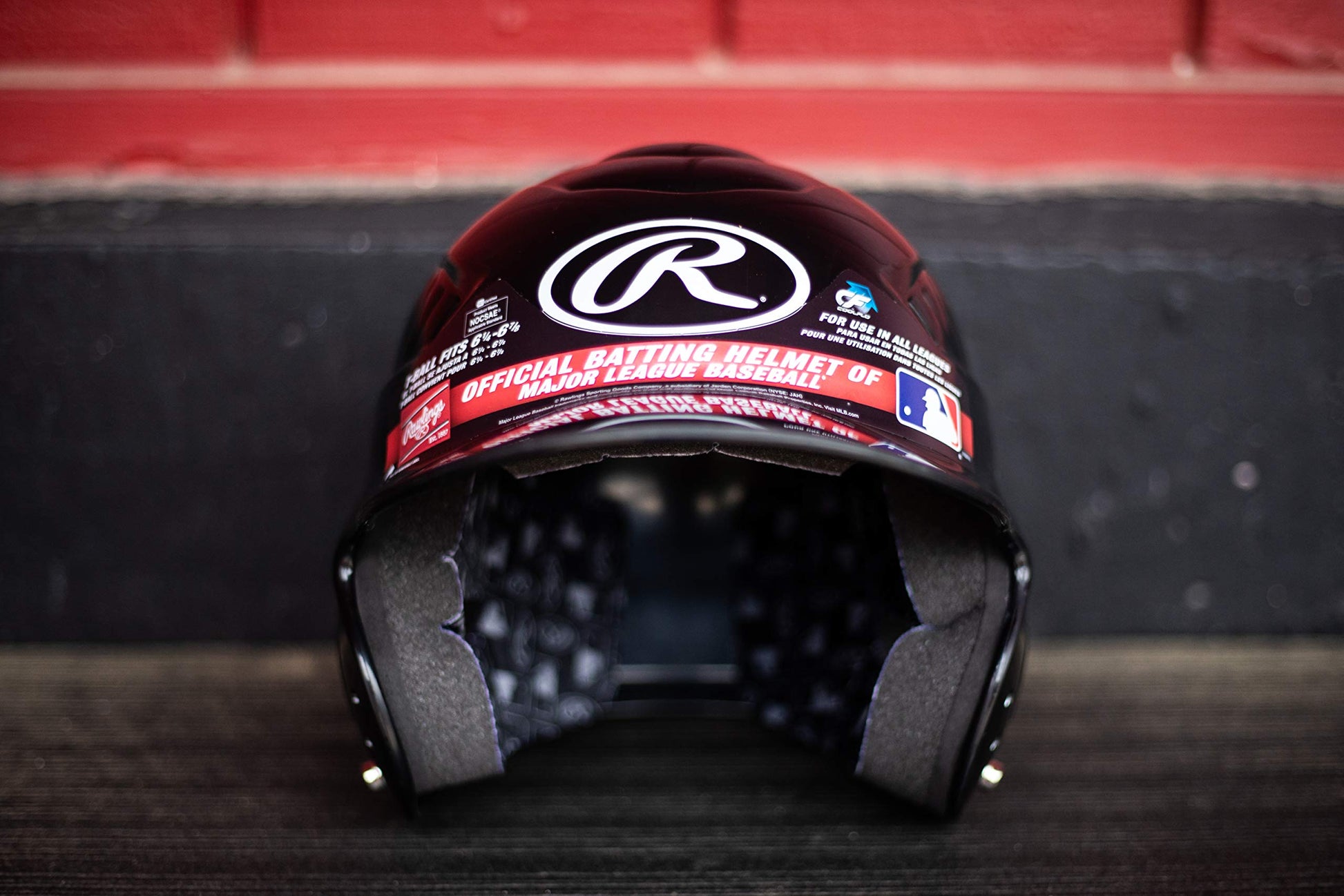 Rawlings | COOLFLO Batting Helmet | 6 1/2" - 7 1/2" One Size Fits Most | Black