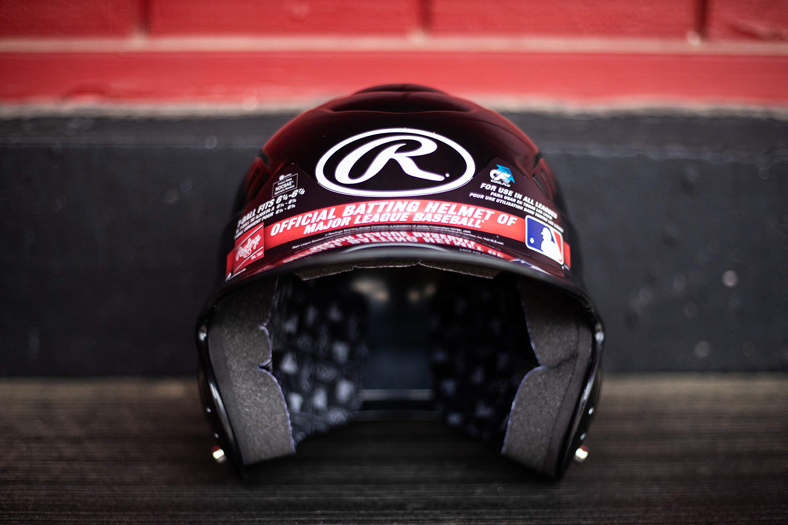 Rawlings | COOLFLO Batting Helmet | 6 1/2" - 7 1/2" One Size Fits Most | Black