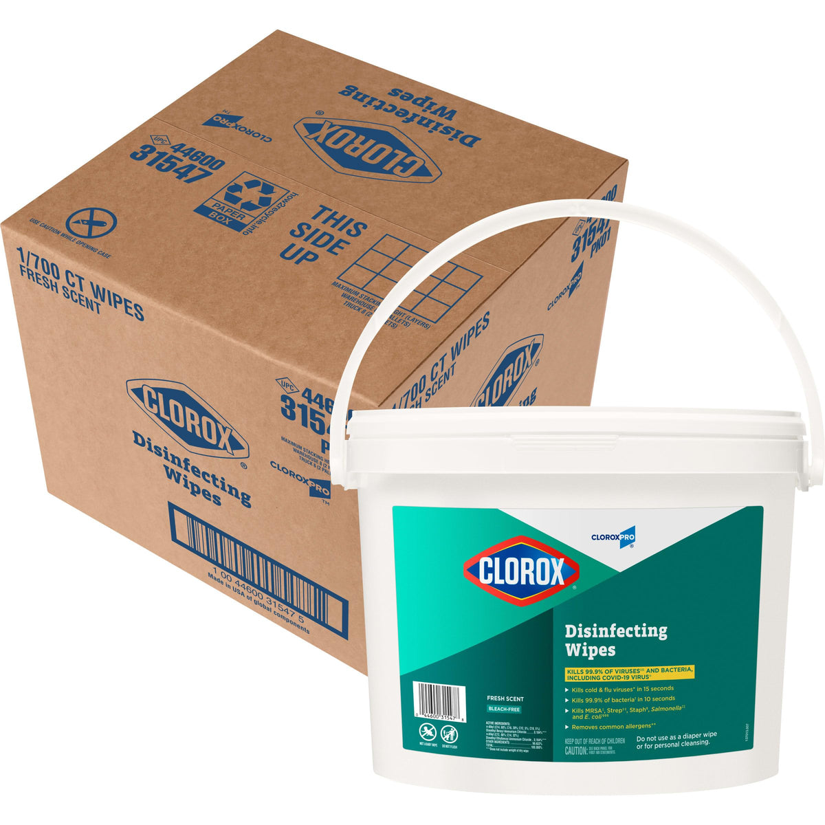 CloroxPro Clorox Desinfektionstücher, Frischer Duft, 700 Stück
